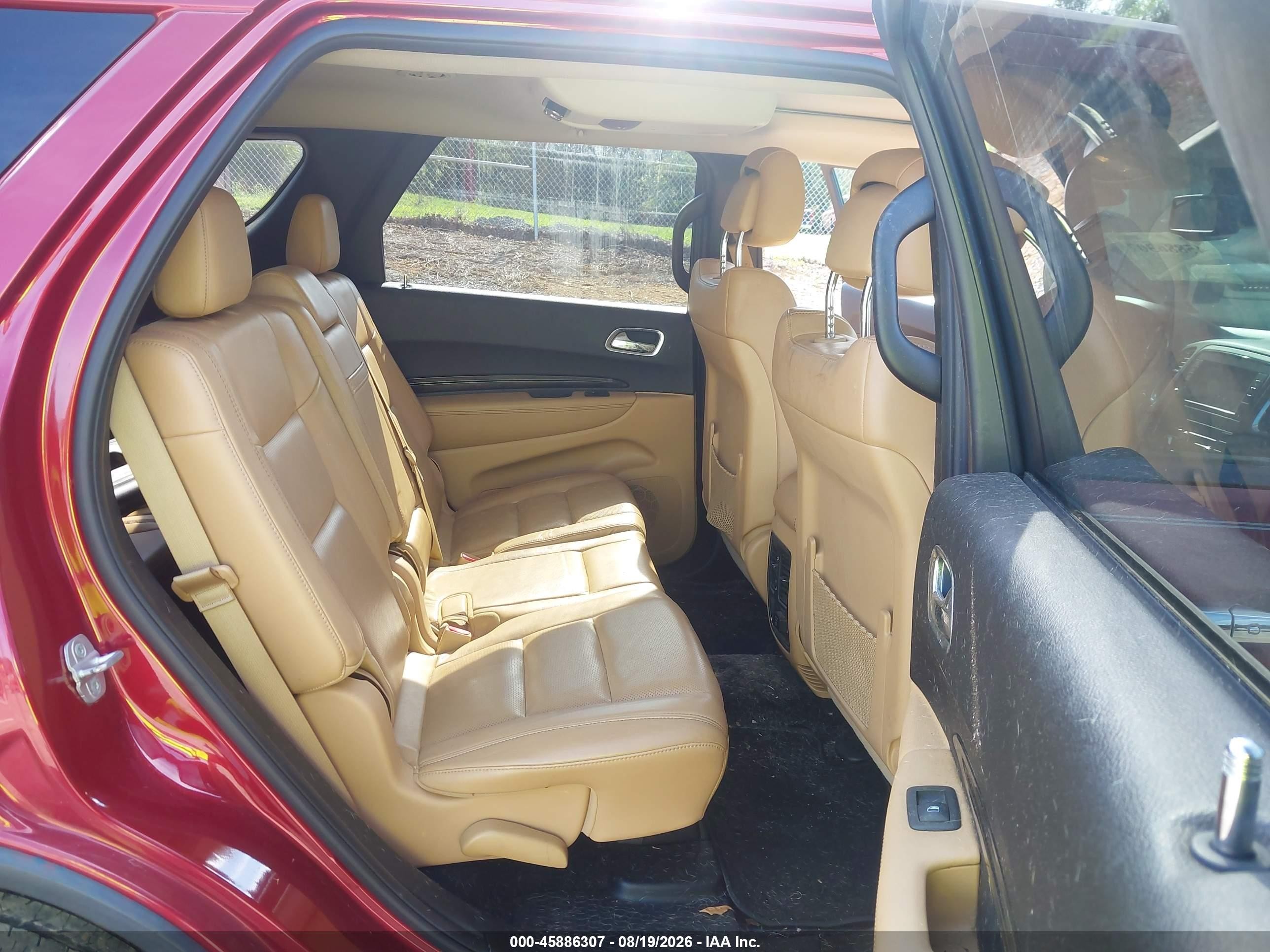 2013 Dodge Durango Citadel Red vin: 1C4SDJET2DC670451
