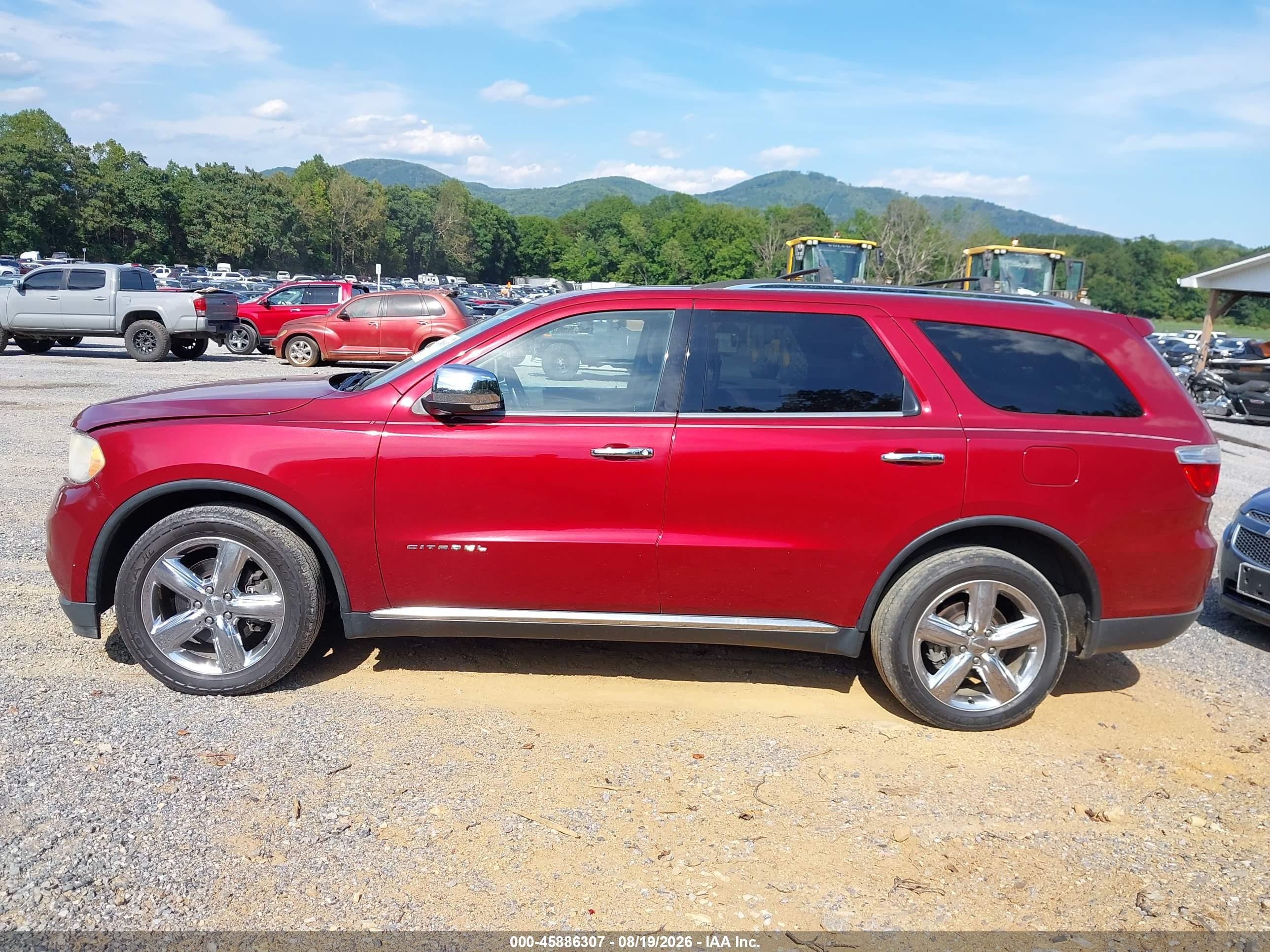 2013 Dodge Durango Citadel Red vin: 1C4SDJET2DC670451