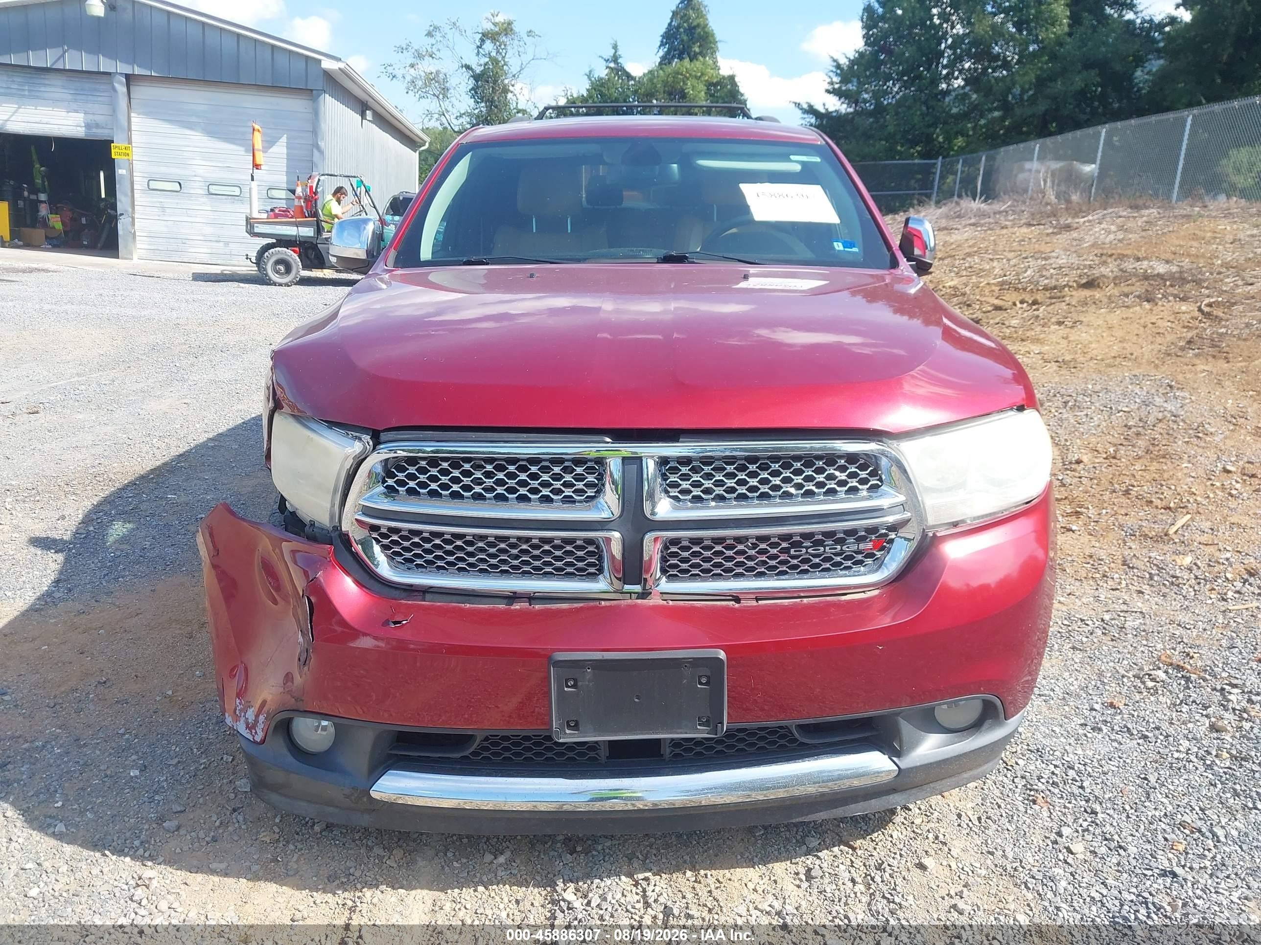 2013 Dodge Durango Citadel Red vin: 1C4SDJET2DC670451