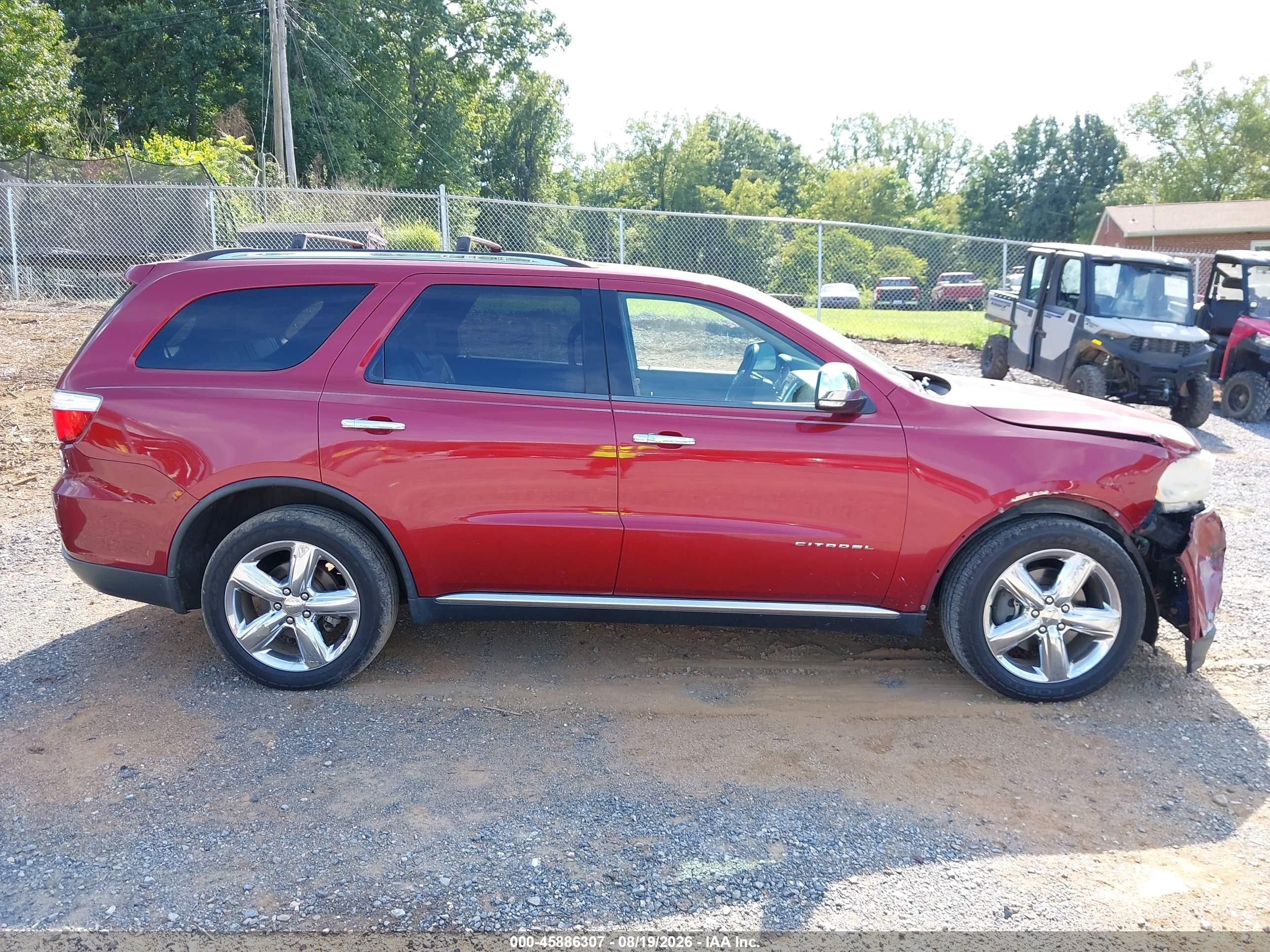 2013 Dodge Durango Citadel Red vin: 1C4SDJET2DC670451