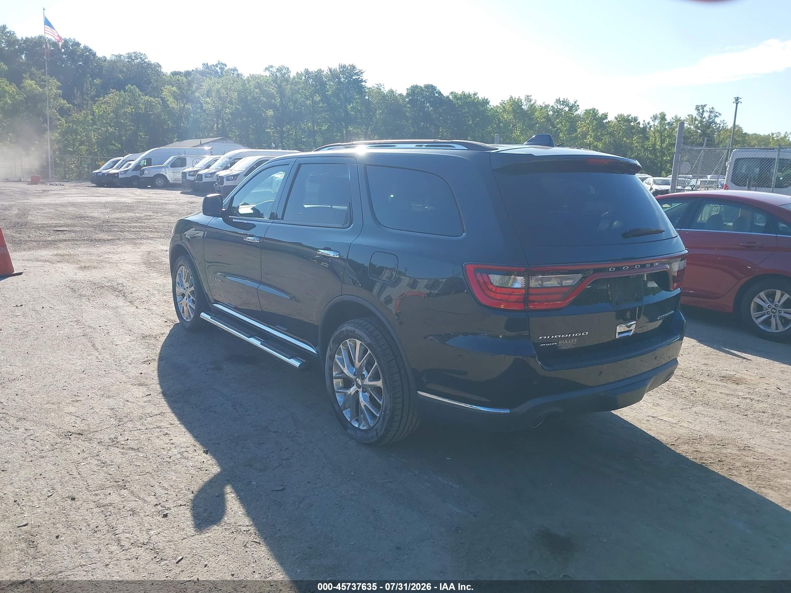 2015 Dodge Durango Citadel Черный vin: 1C4SDJET2FC858244