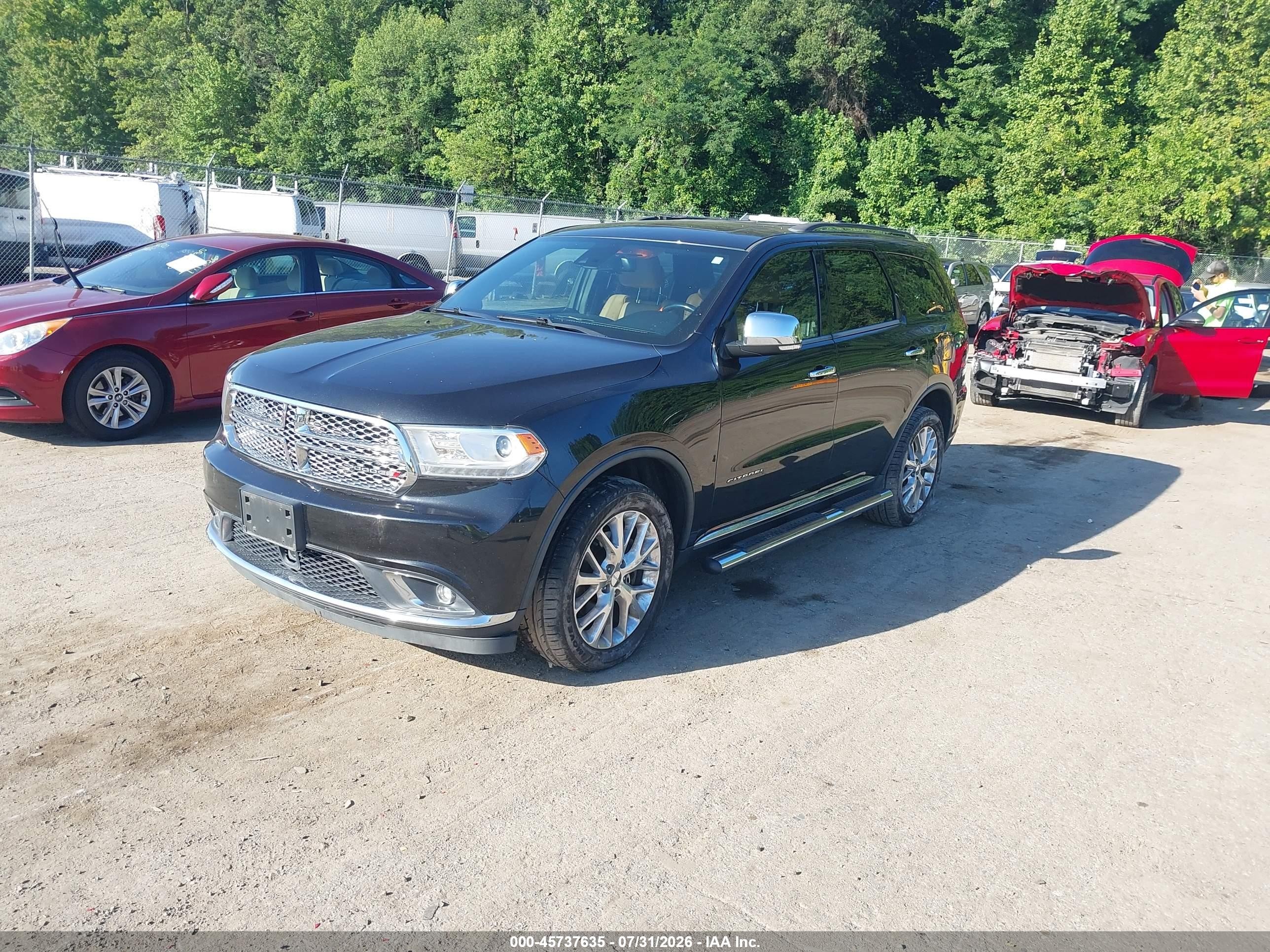 2015 Dodge Durango Citadel Черный vin: 1C4SDJET2FC858244