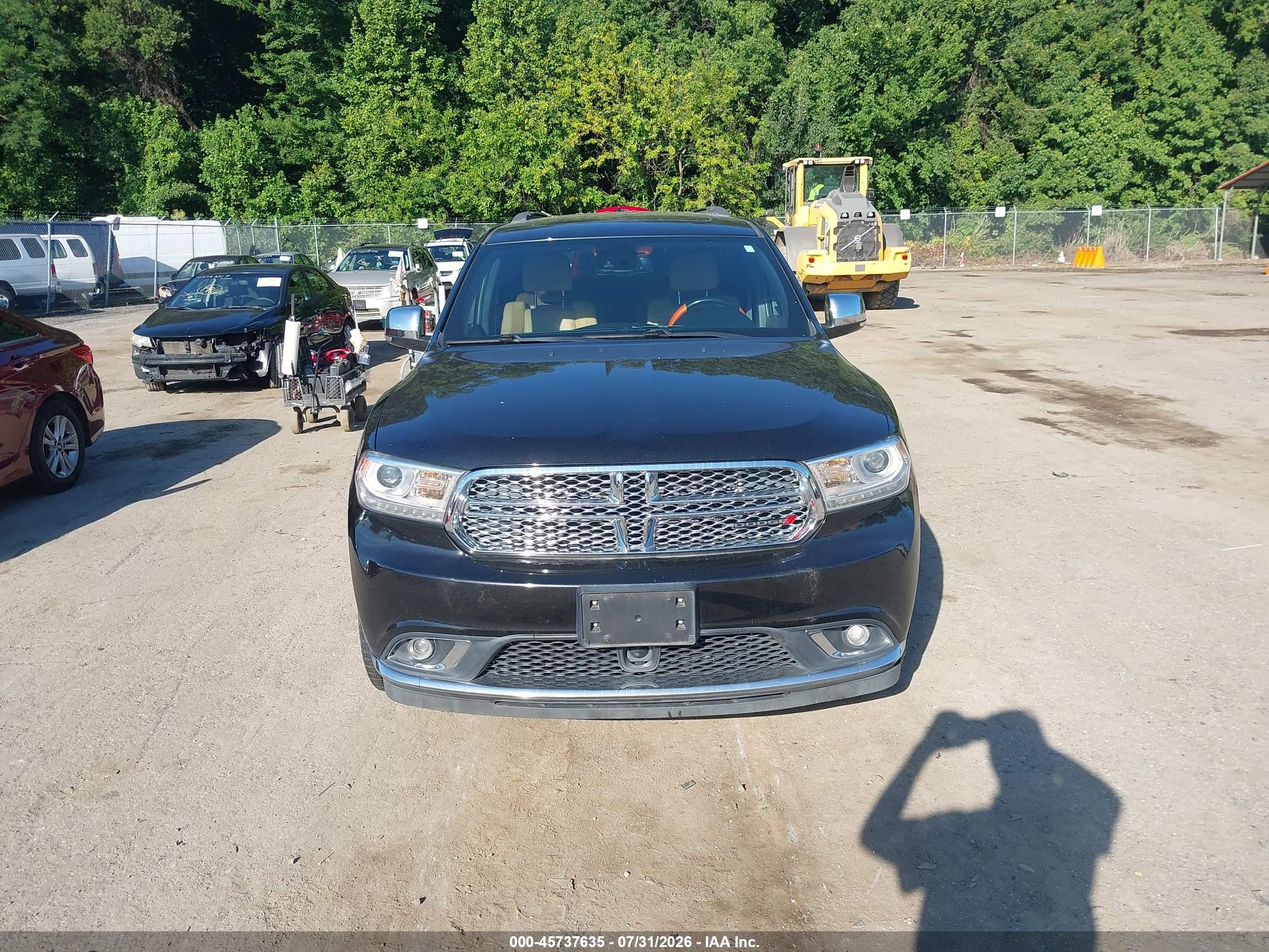 2015 Dodge Durango Citadel Черный vin: 1C4SDJET2FC858244
