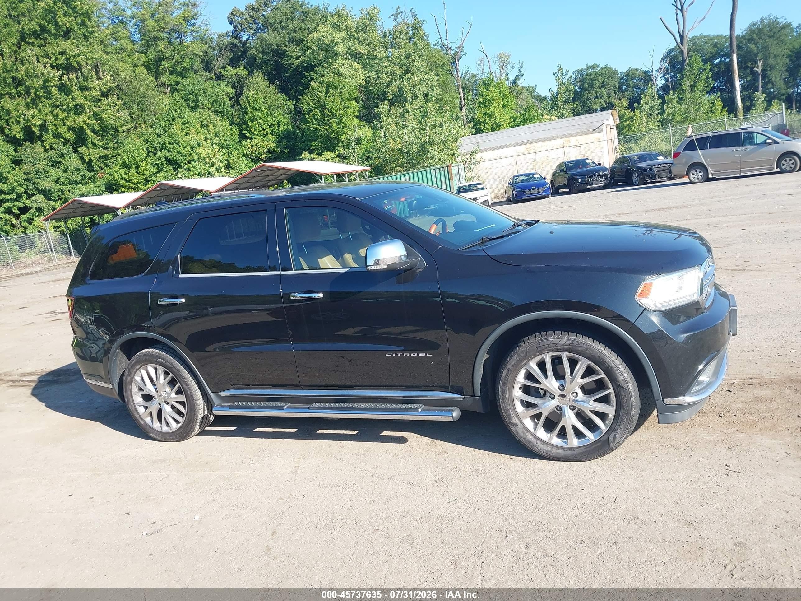 2015 Dodge Durango Citadel Черный vin: 1C4SDJET2FC858244