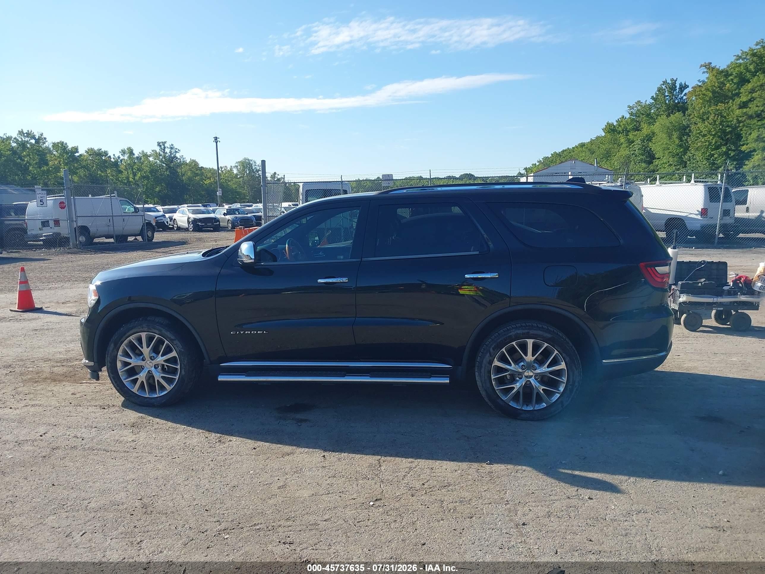 2015 Dodge Durango Citadel Черный vin: 1C4SDJET2FC858244
