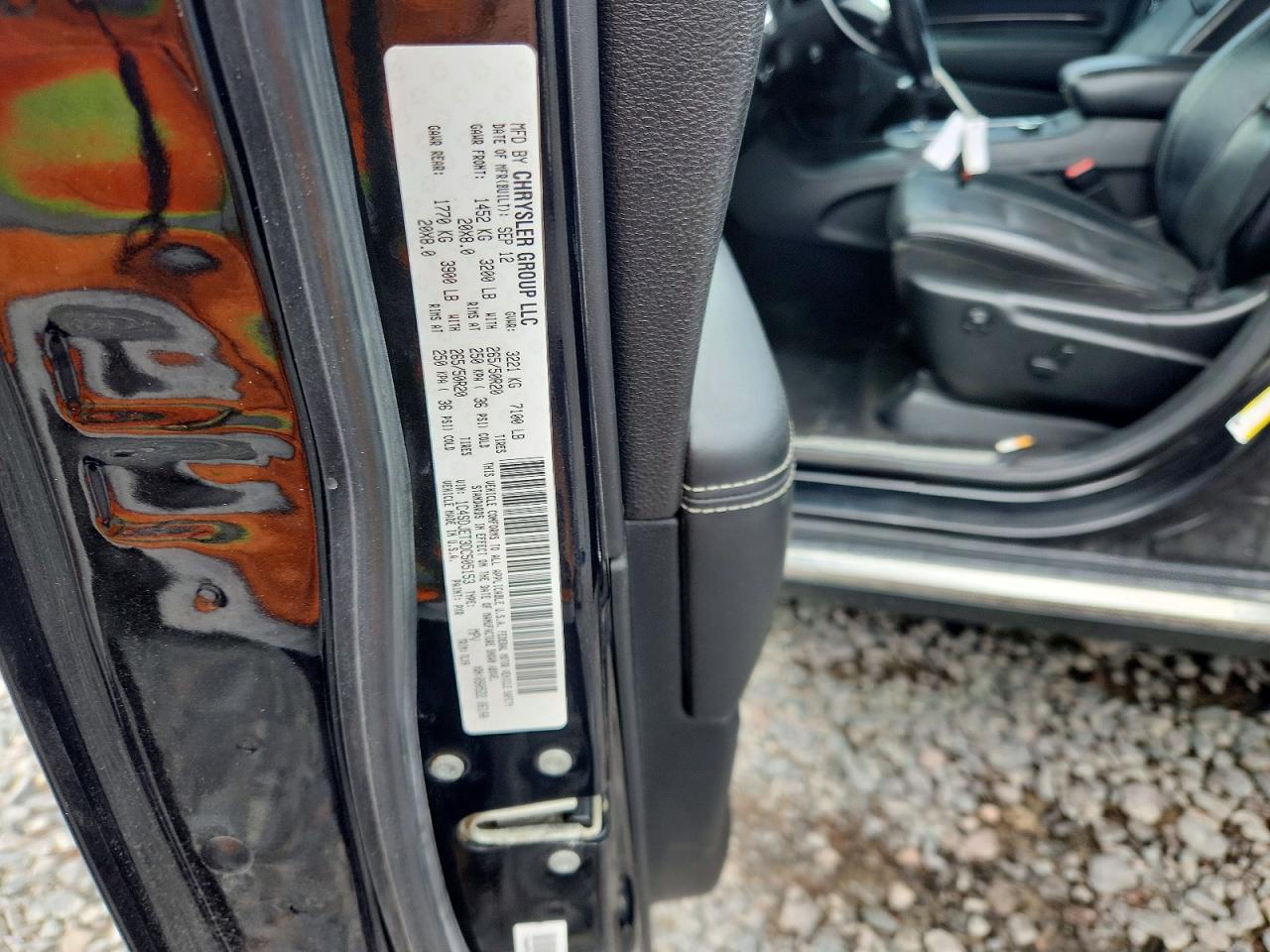 2013 Dodge Durango Citadel Black vin: 1C4SDJET3DC505153