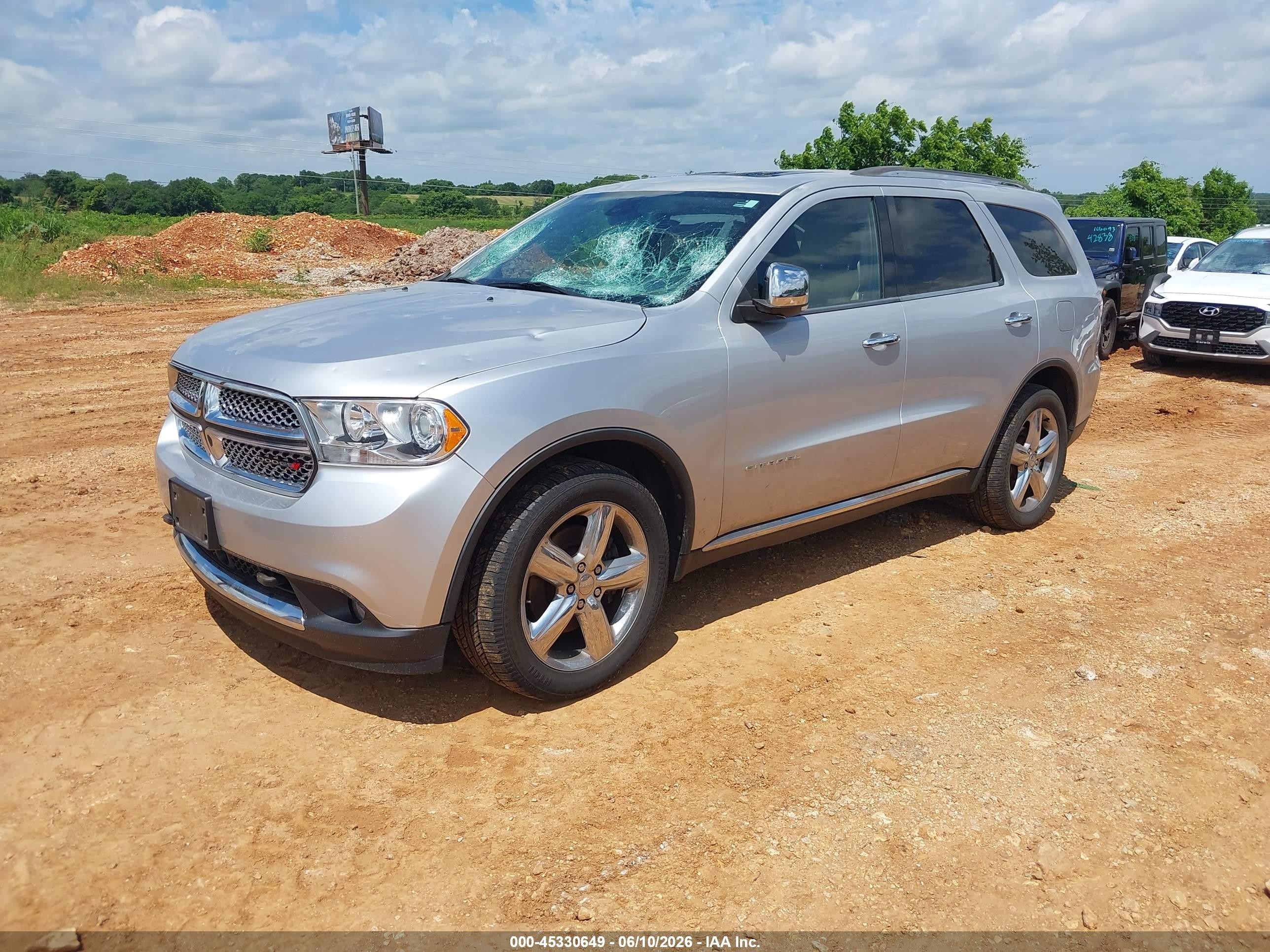 2013 Dodge Durango Citadel Silver vin: 1C4SDJET3DC570441