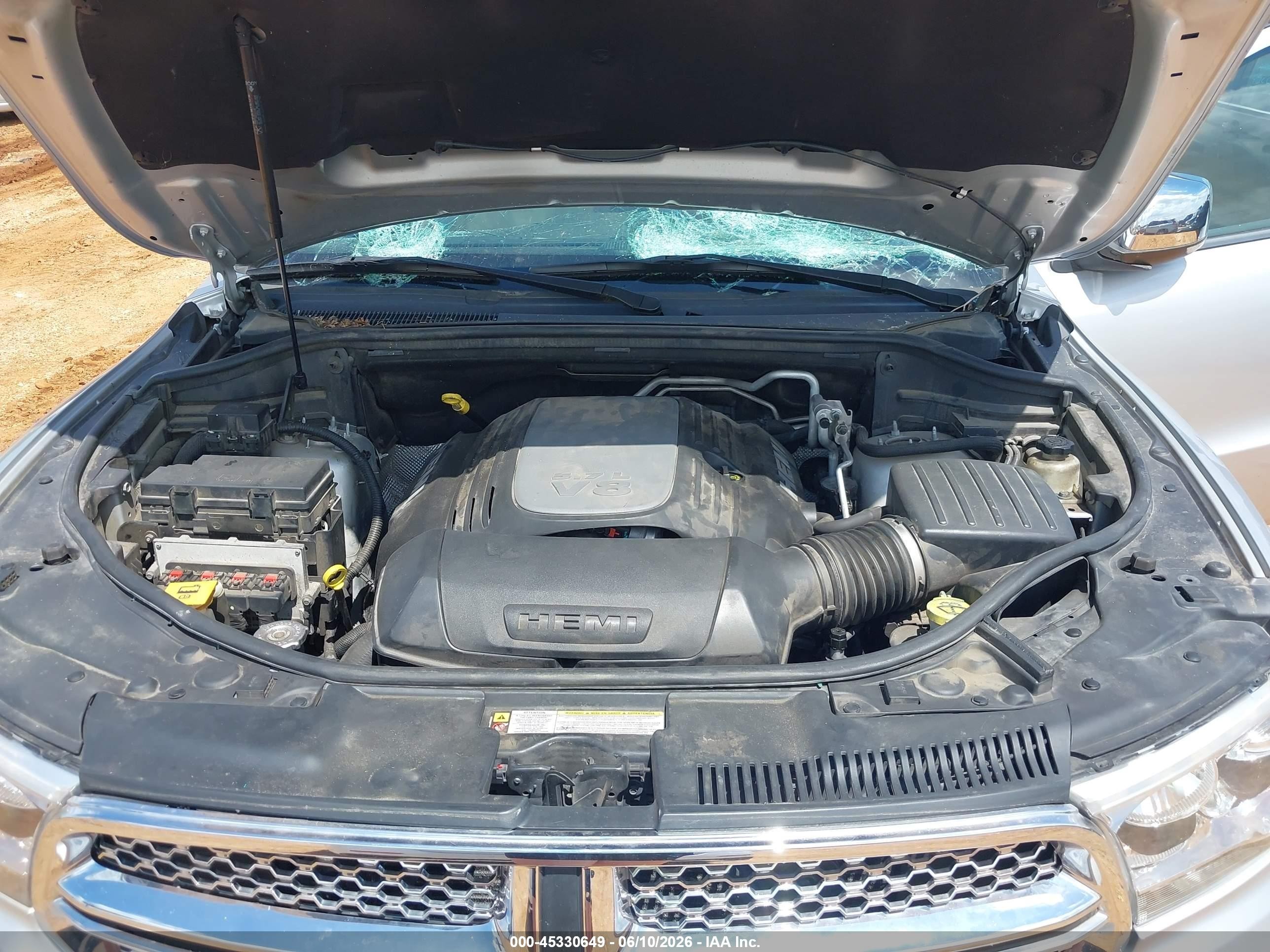 2013 Dodge Durango Citadel Silver vin: 1C4SDJET3DC570441