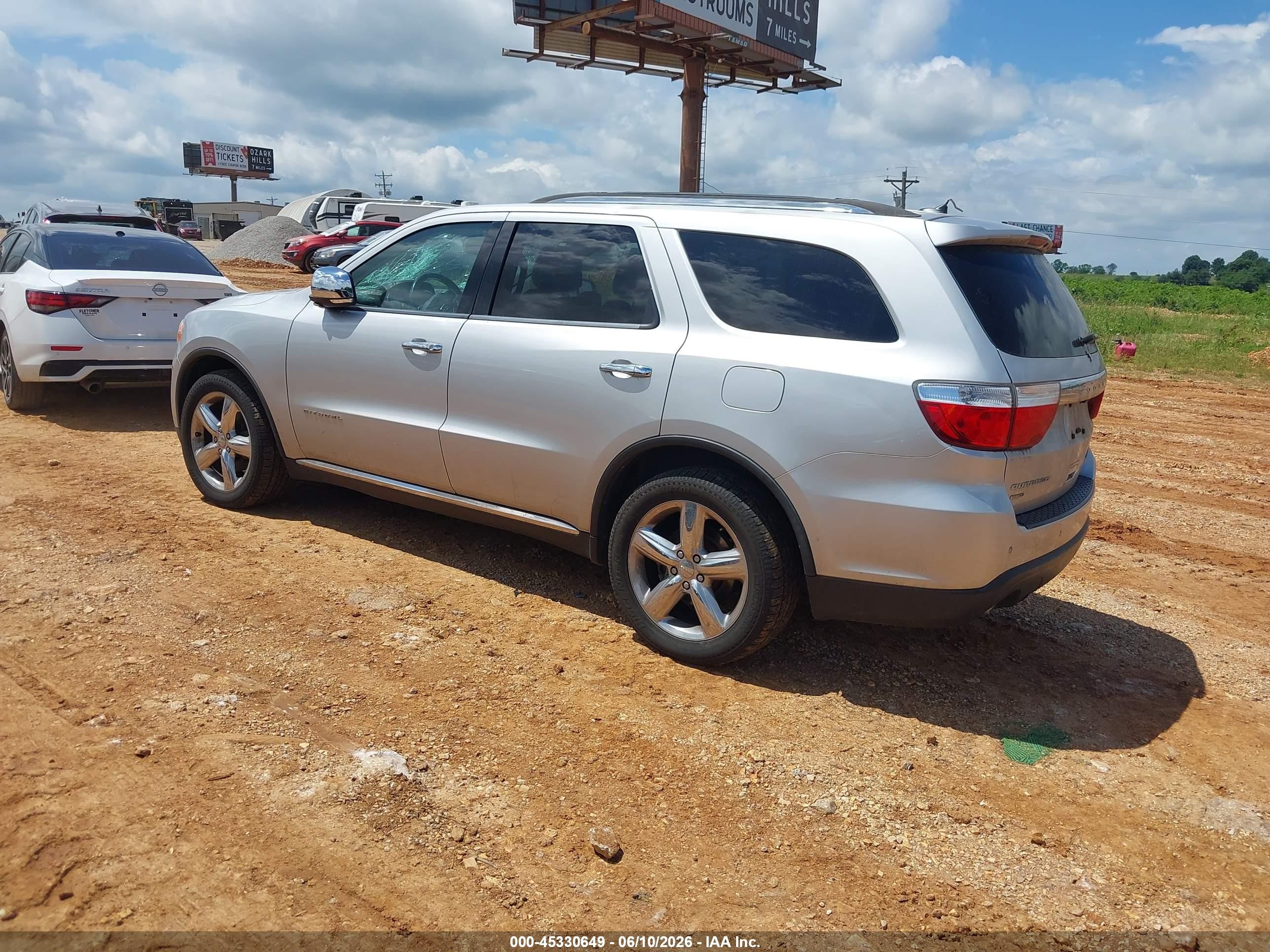 2013 Dodge Durango Citadel Silver vin: 1C4SDJET3DC570441