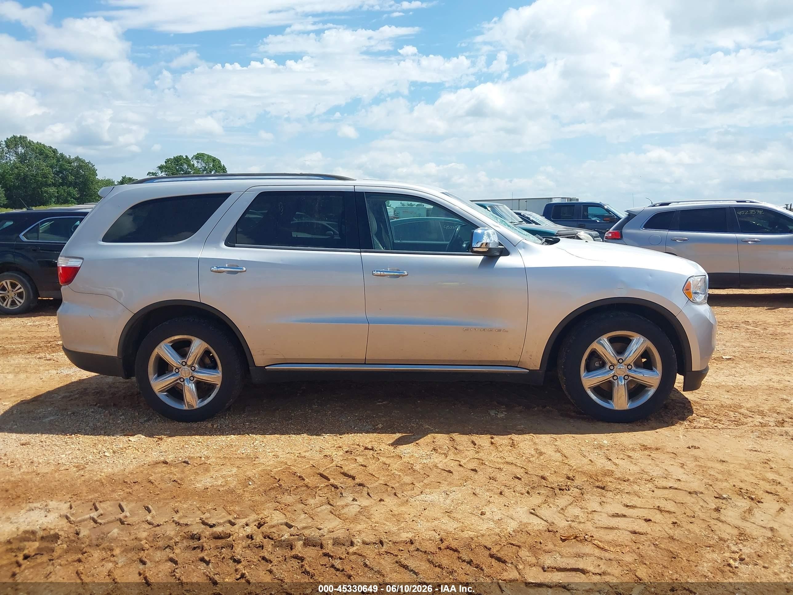 2013 Dodge Durango Citadel Silver vin: 1C4SDJET3DC570441
