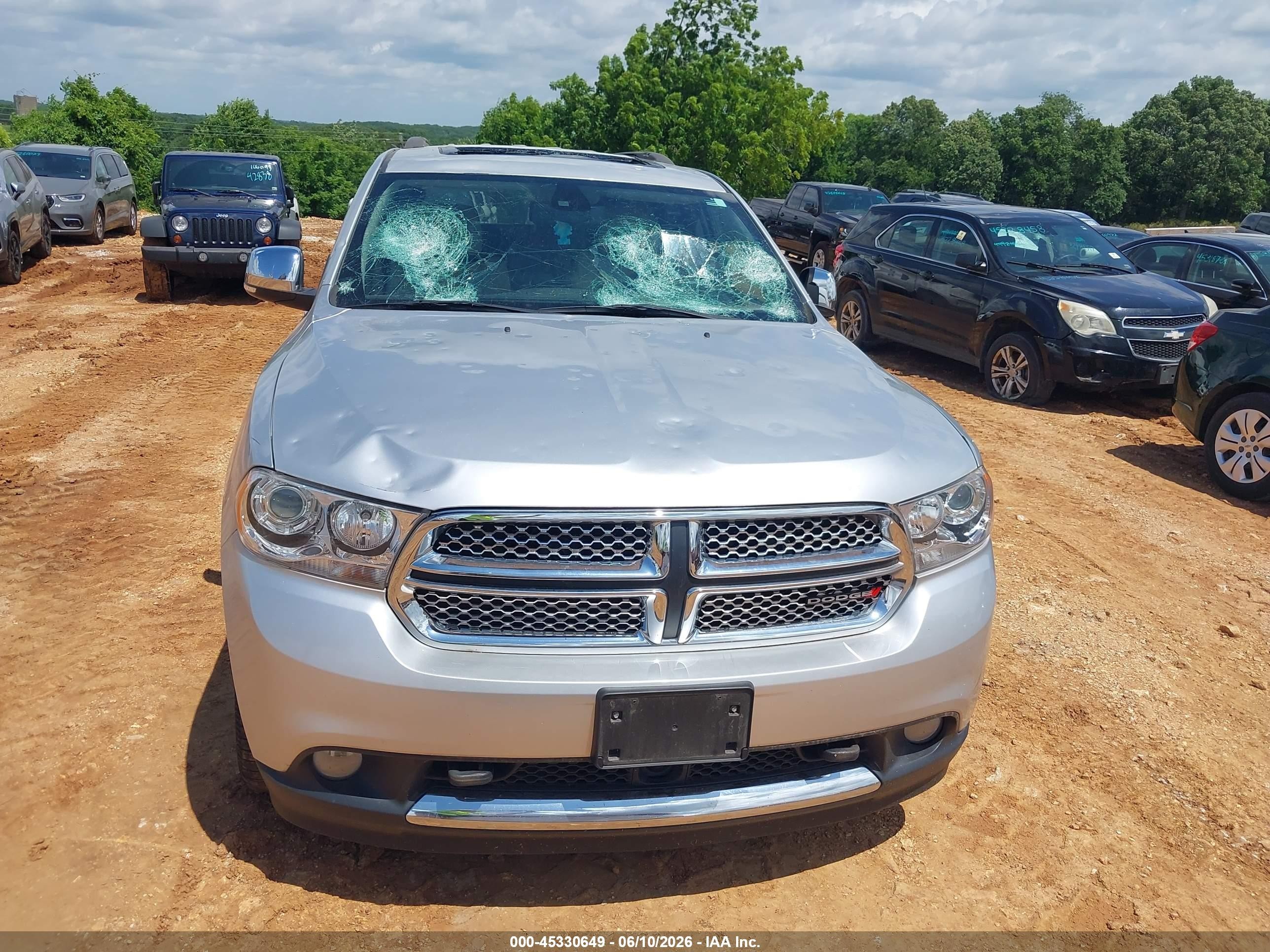 2013 Dodge Durango Citadel Silver vin: 1C4SDJET3DC570441