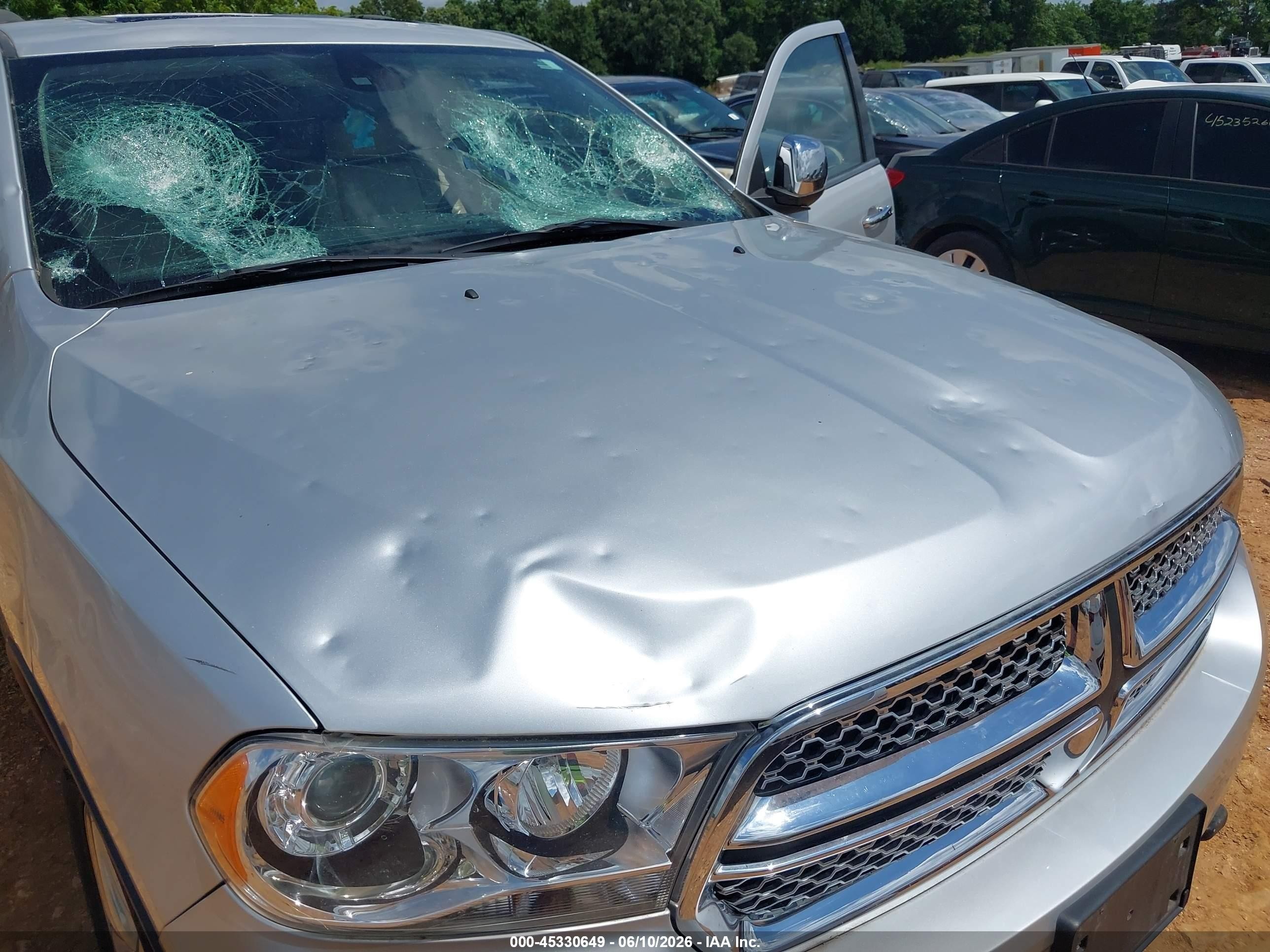 2013 Dodge Durango Citadel Silver vin: 1C4SDJET3DC570441