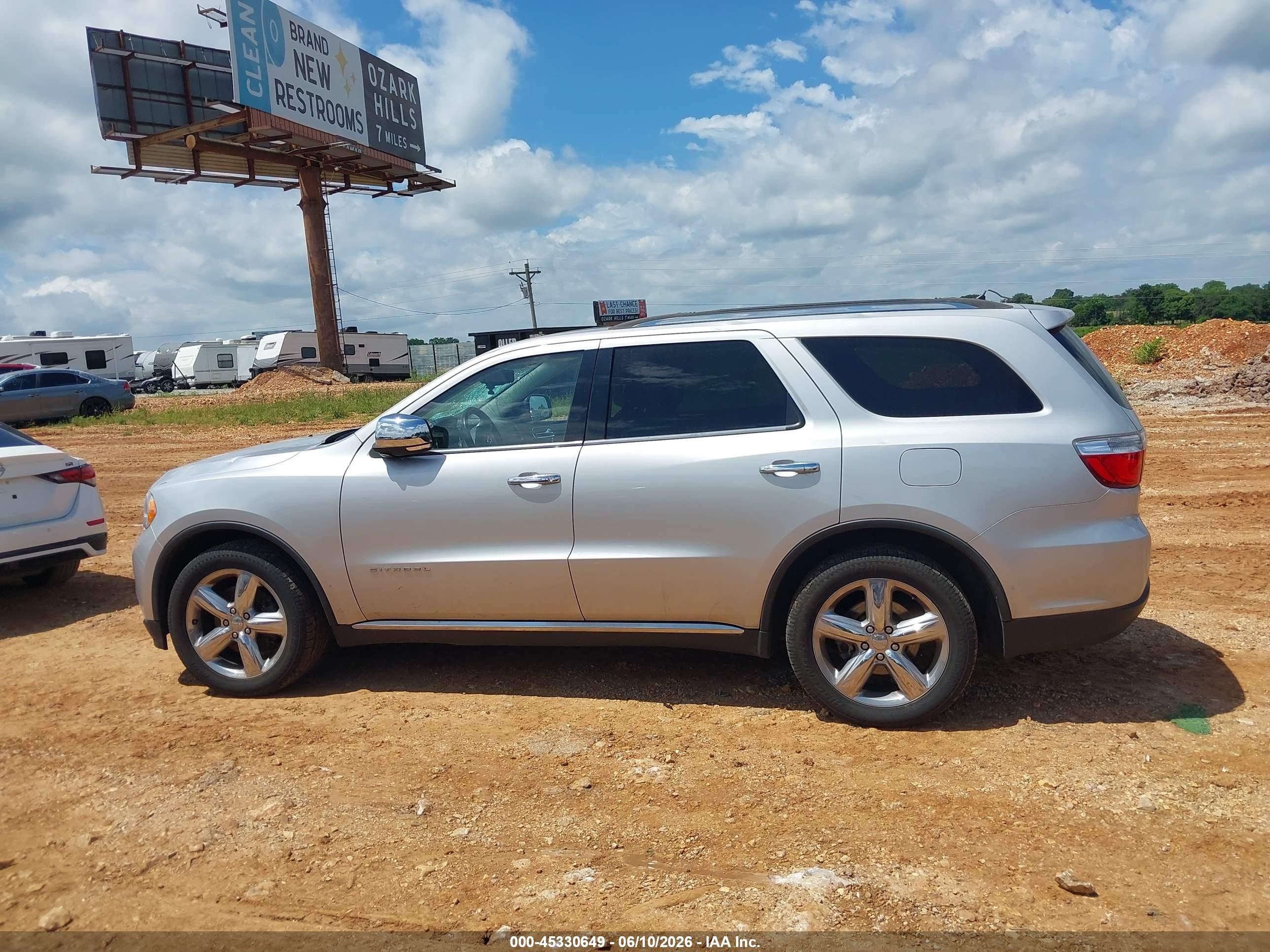 2013 Dodge Durango Citadel Silver vin: 1C4SDJET3DC570441