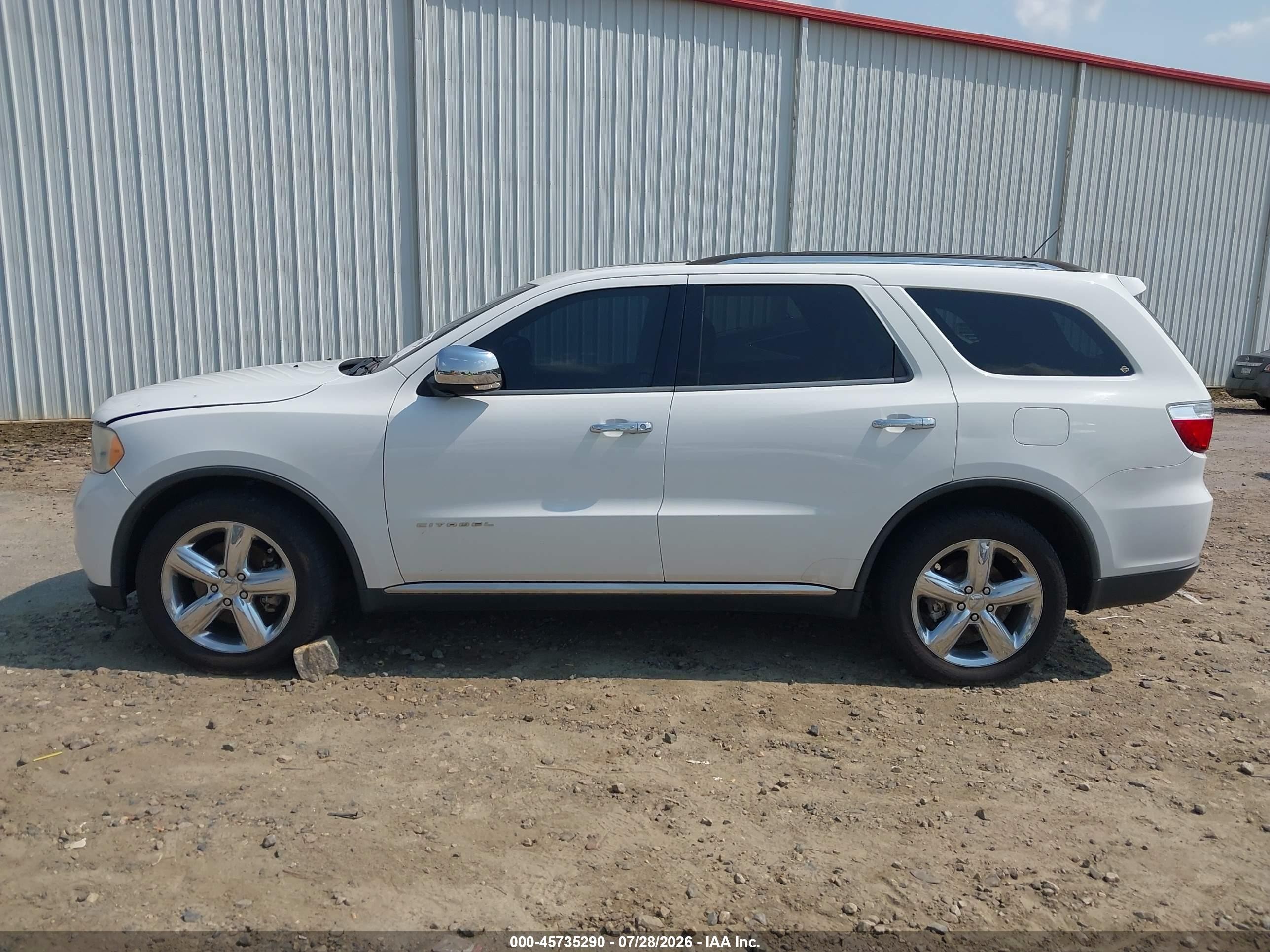 2013 Dodge Durango Citadel White vin: 1C4SDJET3DC681247