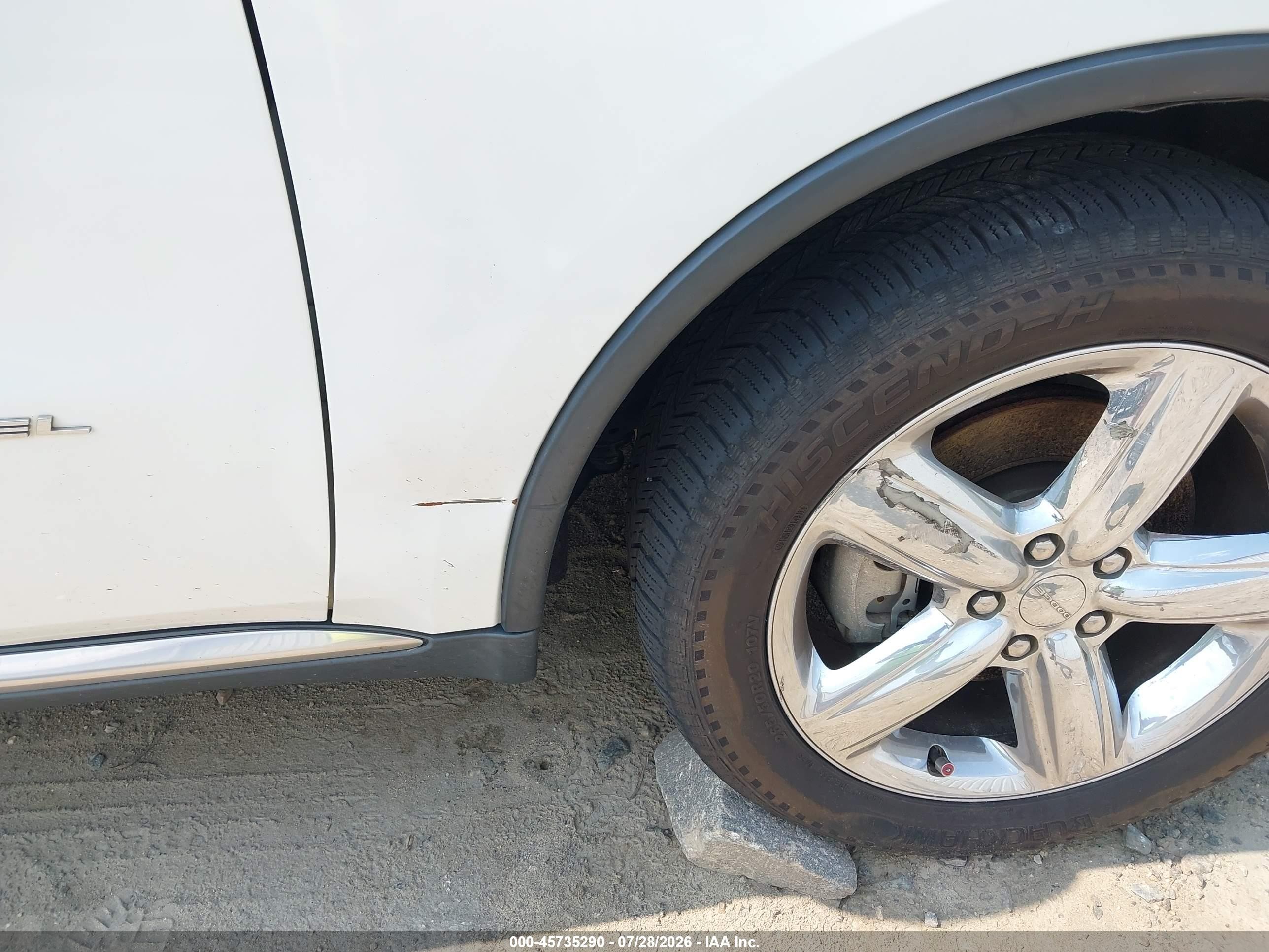 2013 Dodge Durango Citadel White vin: 1C4SDJET3DC681247
