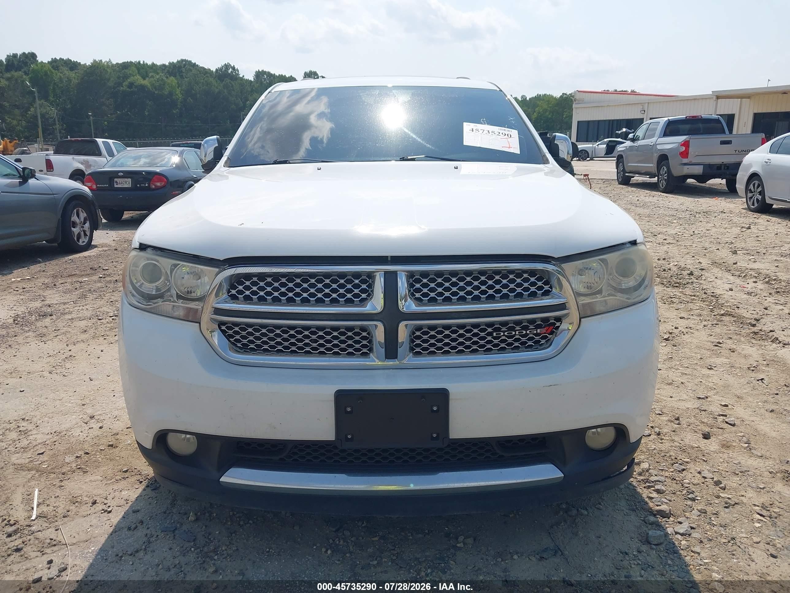2013 Dodge Durango Citadel White vin: 1C4SDJET3DC681247