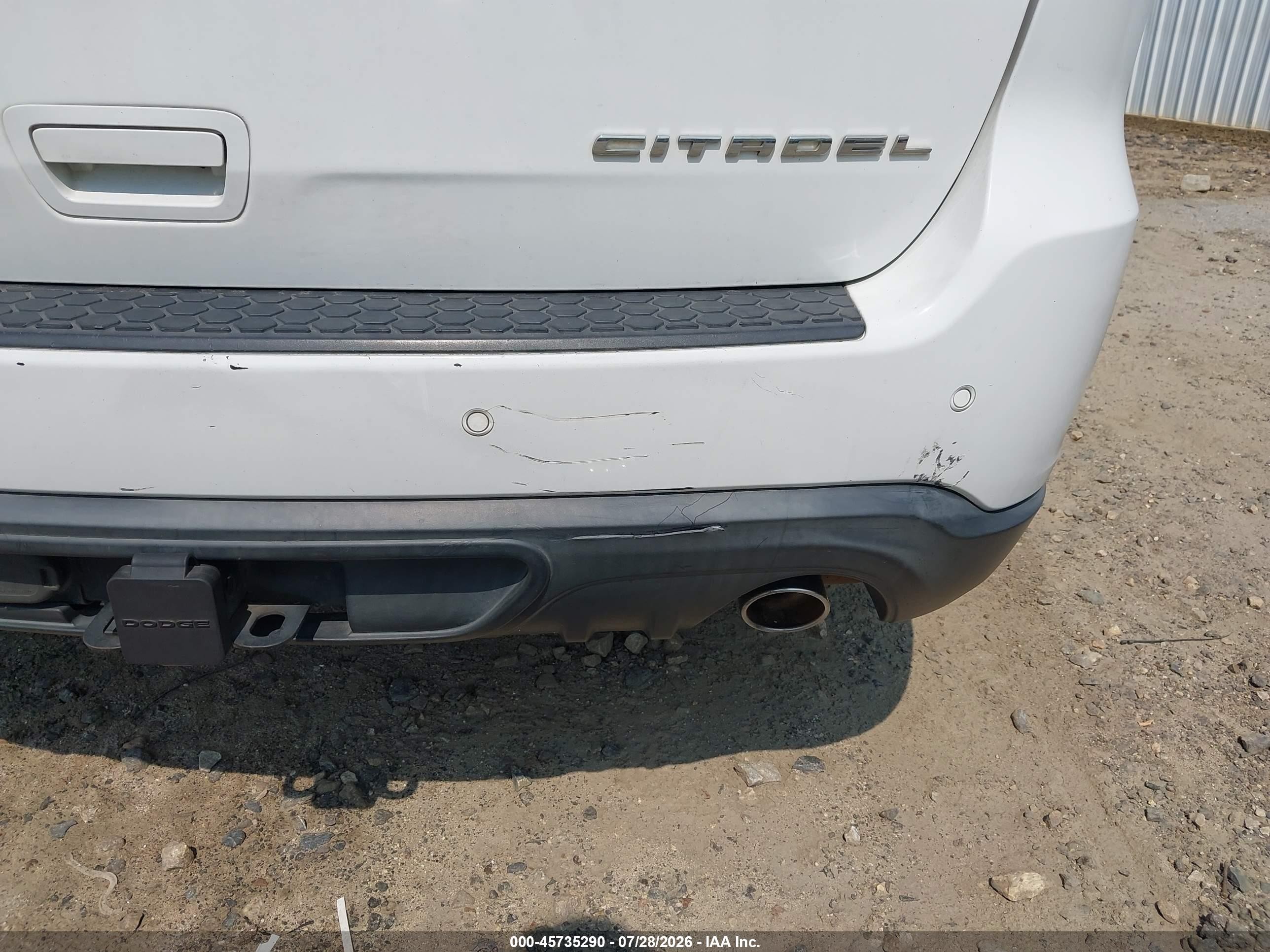 2013 Dodge Durango Citadel White vin: 1C4SDJET3DC681247