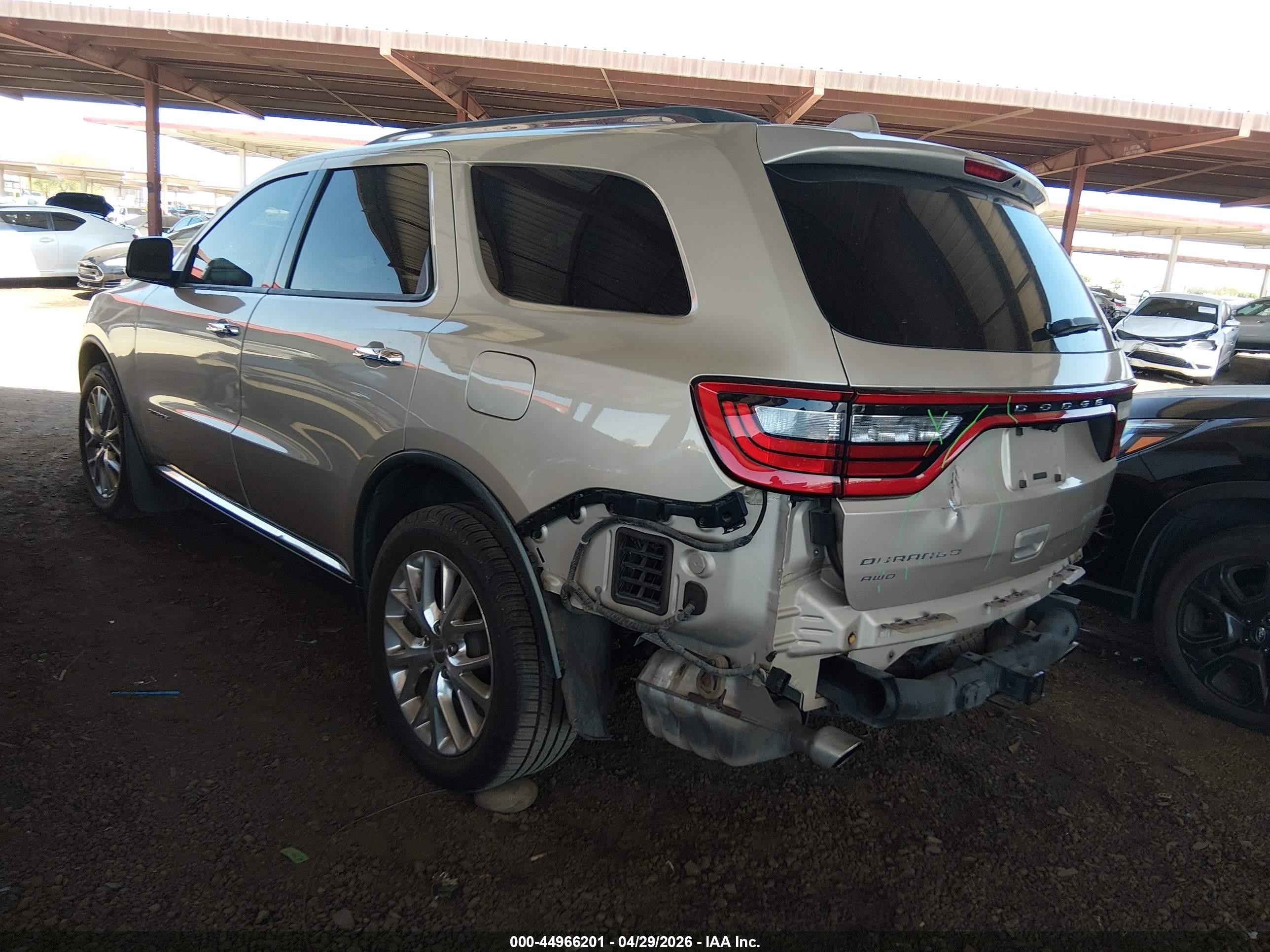 2014 Dodge Durango Citadel Cream vin: 1C4SDJET3EC287345