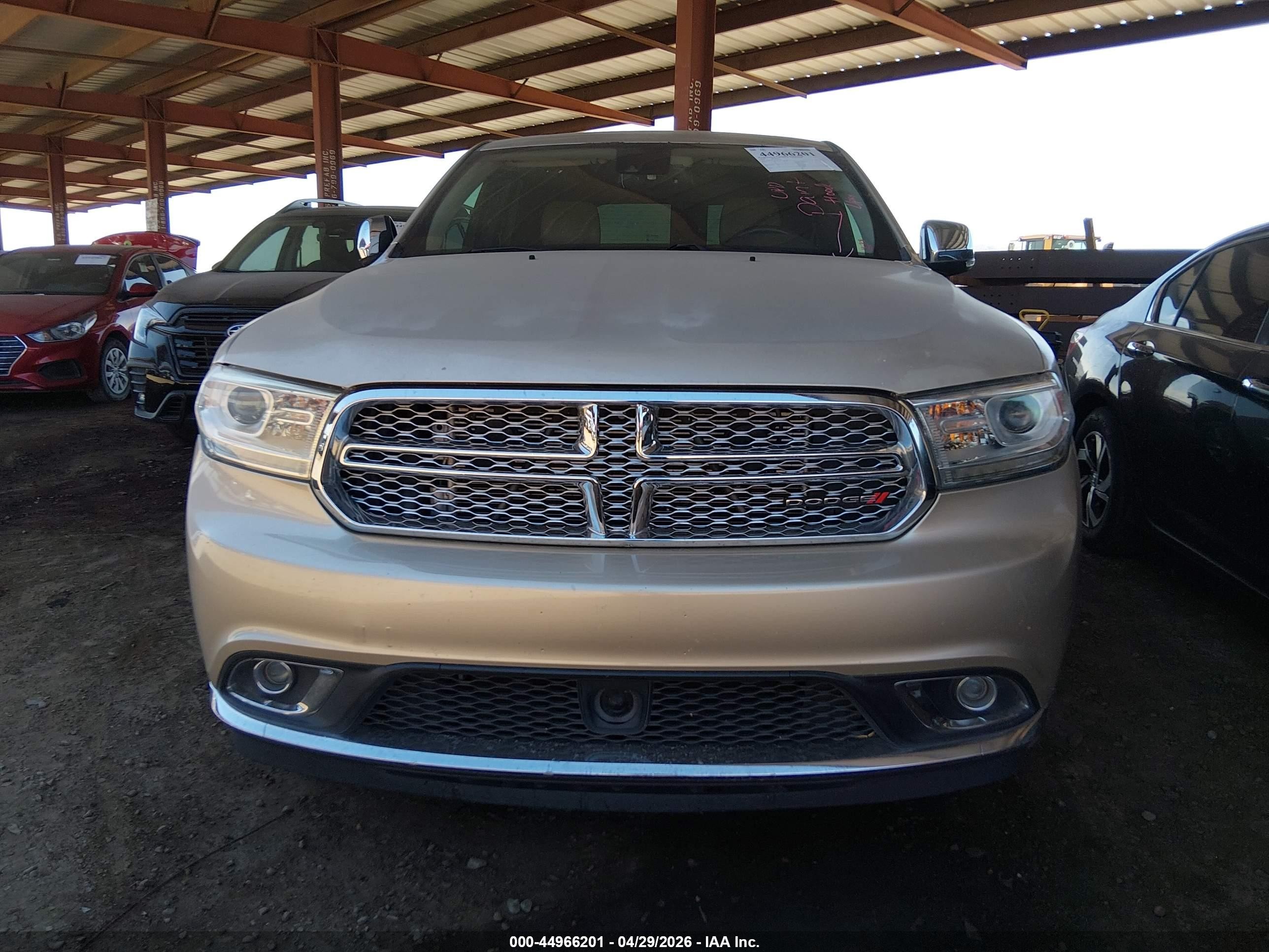 2014 Dodge Durango Citadel Cream vin: 1C4SDJET3EC287345