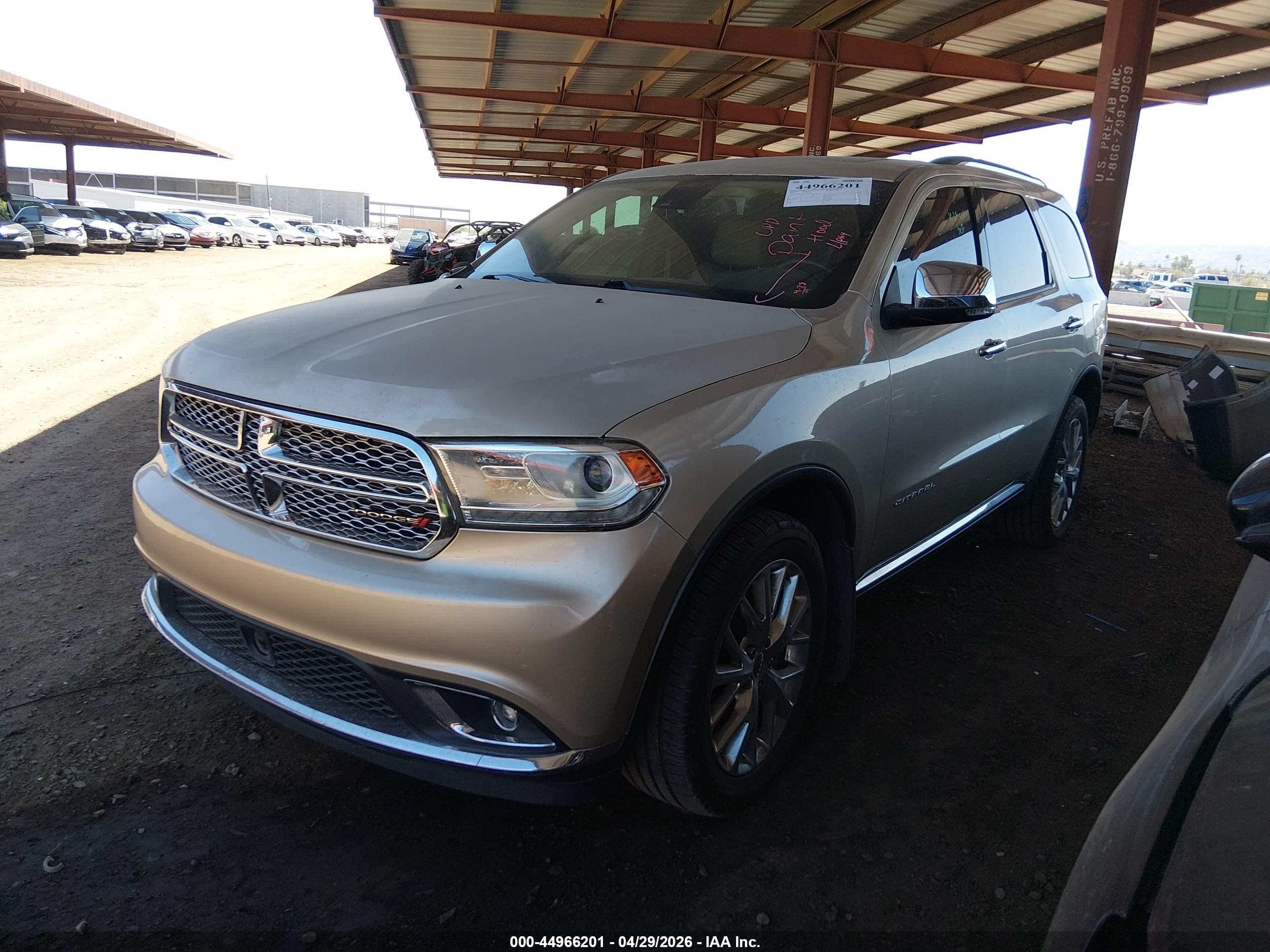 2014 Dodge Durango Citadel Cream vin: 1C4SDJET3EC287345