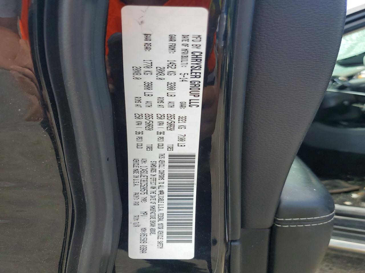 2014 Dodge Durango Citadel Black vin: 1C4SDJET3EC520575