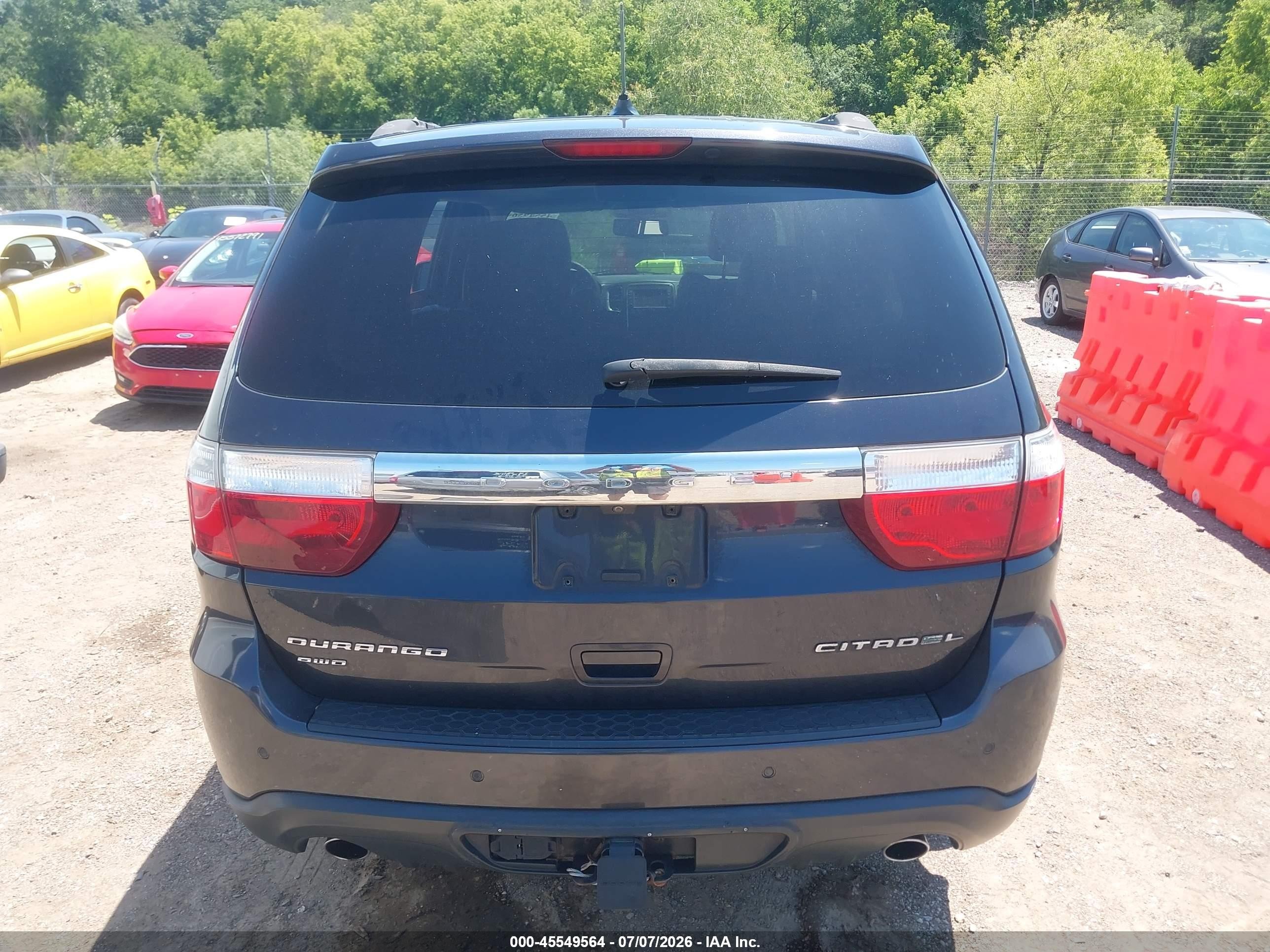 2013 Dodge Durango Citadel Gray vin: 1C4SDJET4DC698591