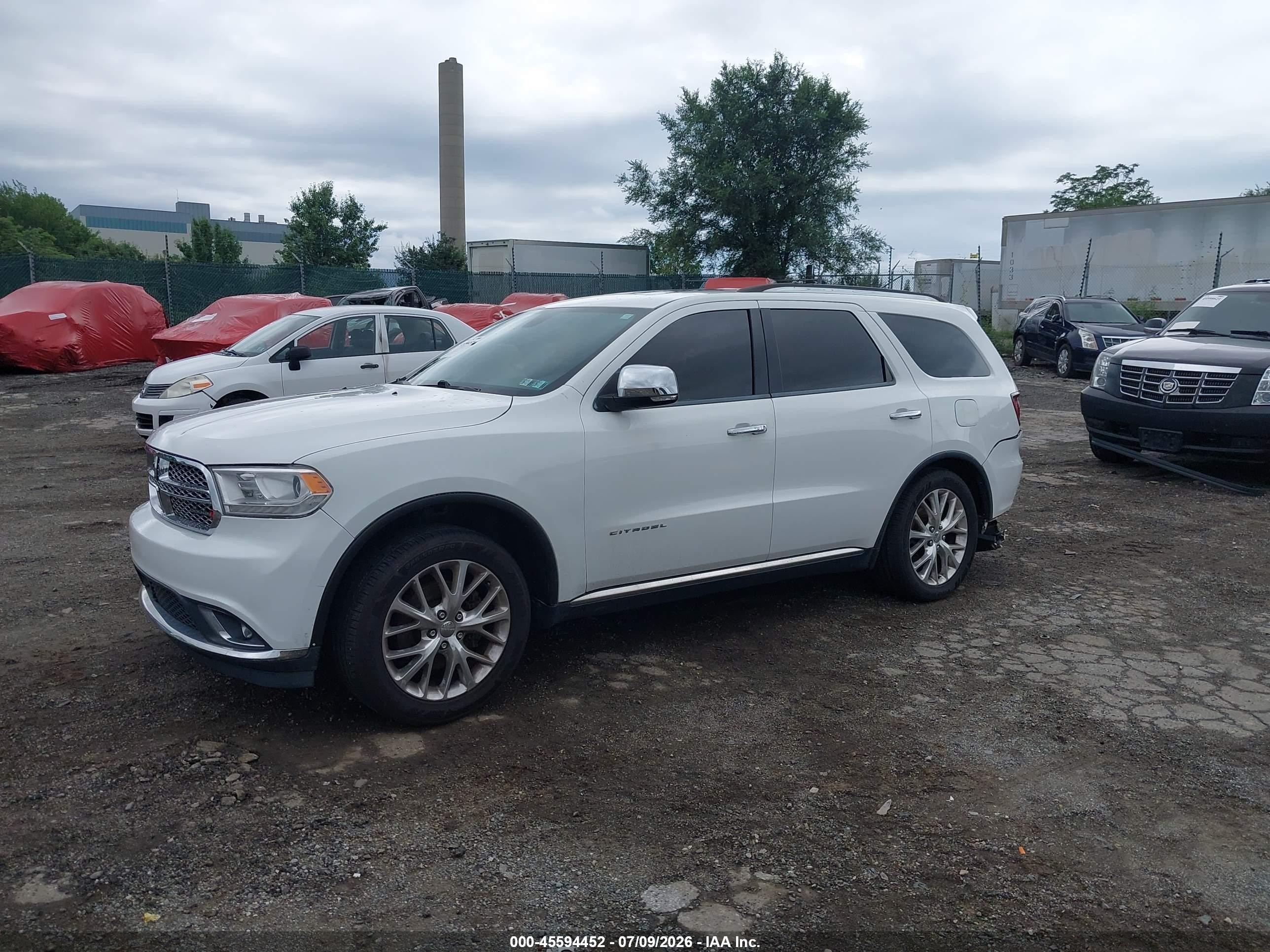 2014 Dodge Durango Citadel White vin: 1C4SDJET4EC391097
