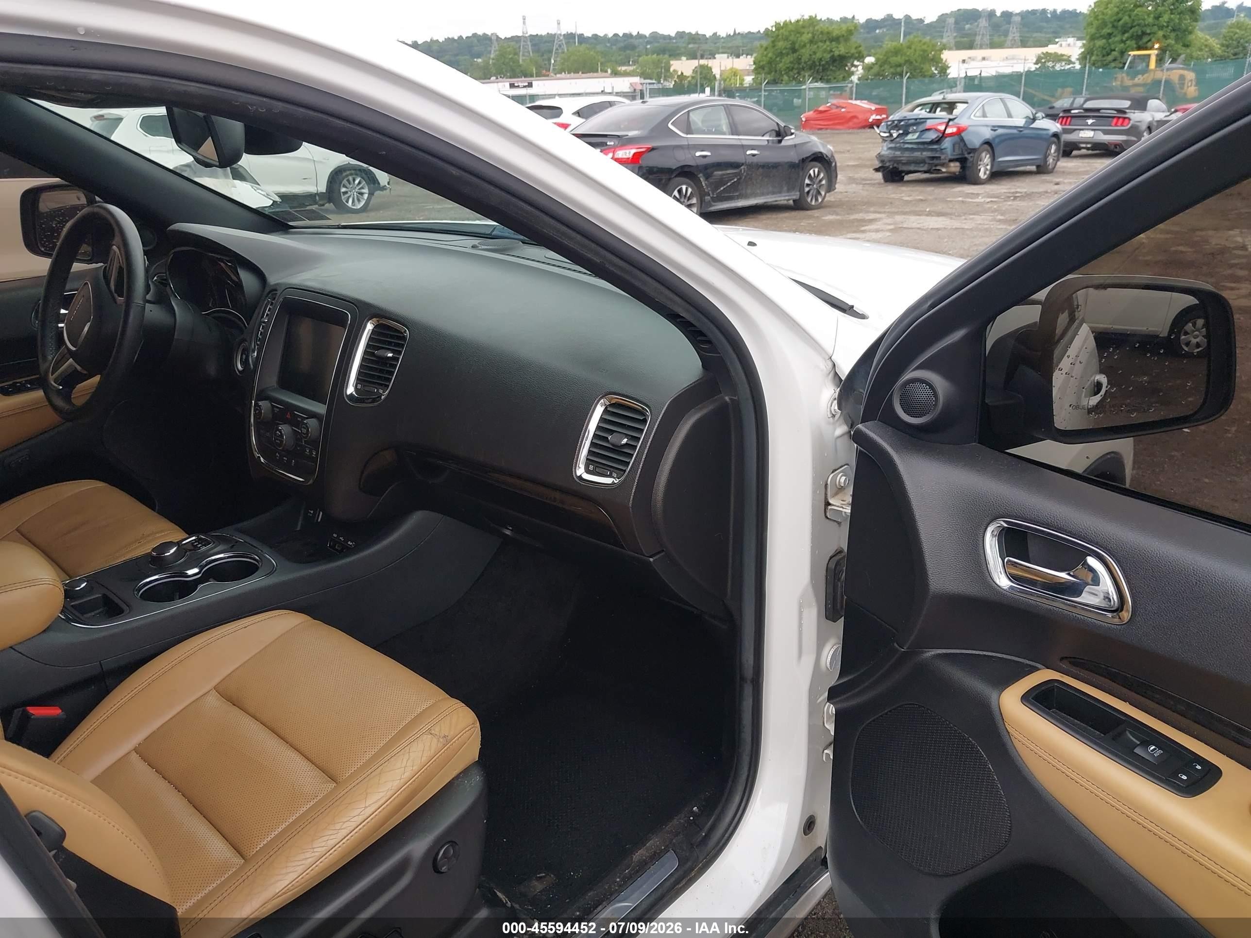 2014 Dodge Durango Citadel White vin: 1C4SDJET4EC391097