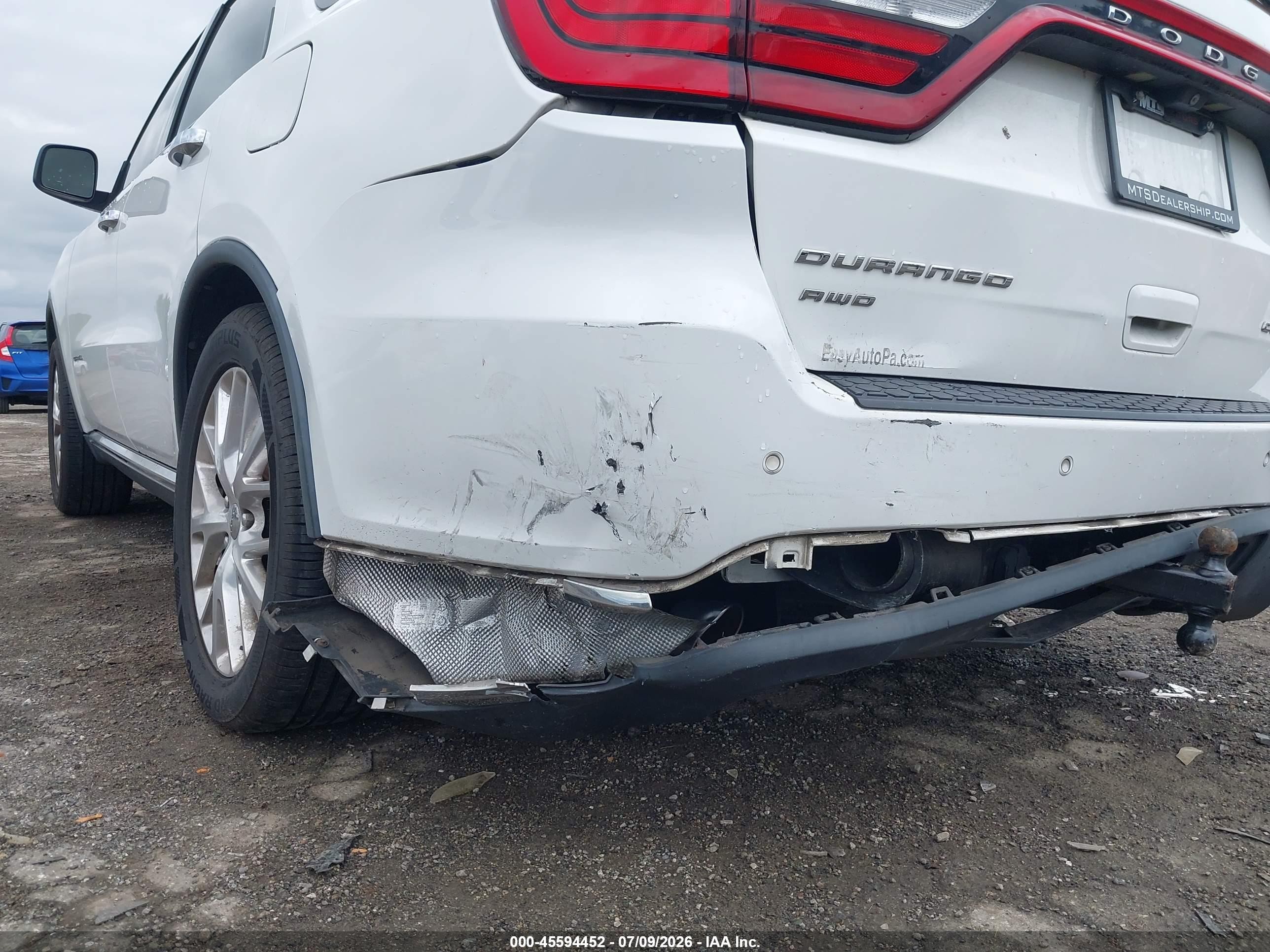 2014 Dodge Durango Citadel White vin: 1C4SDJET4EC391097