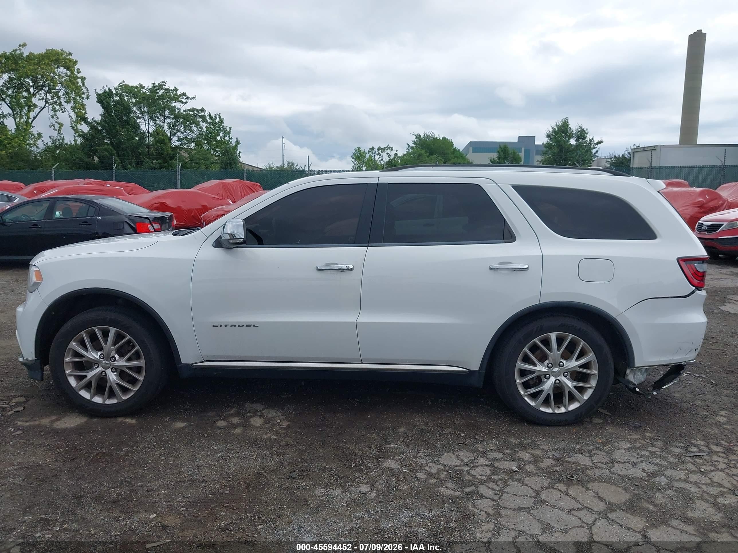 2014 Dodge Durango Citadel White vin: 1C4SDJET4EC391097