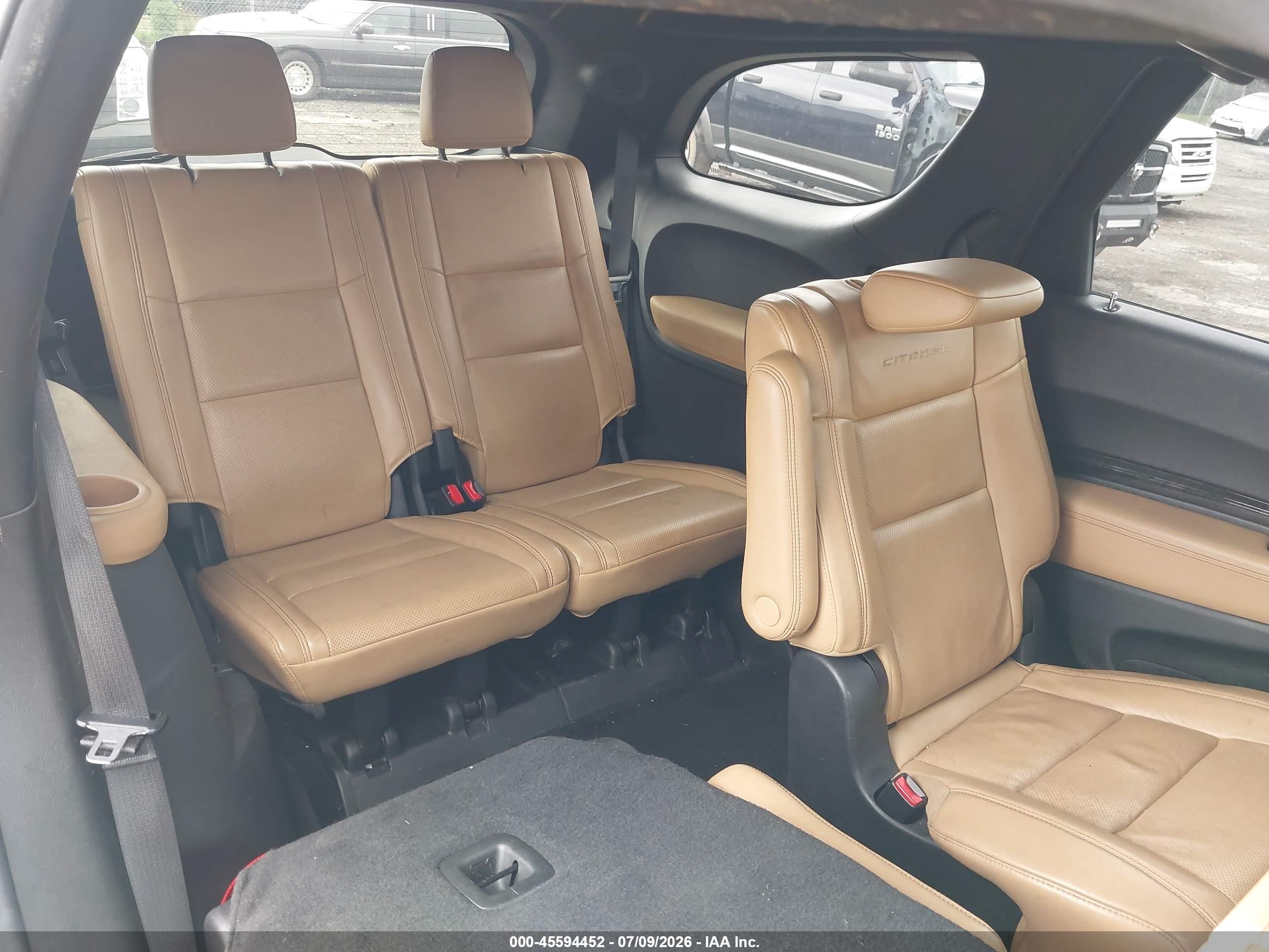 2014 Dodge Durango Citadel White vin: 1C4SDJET4EC391097