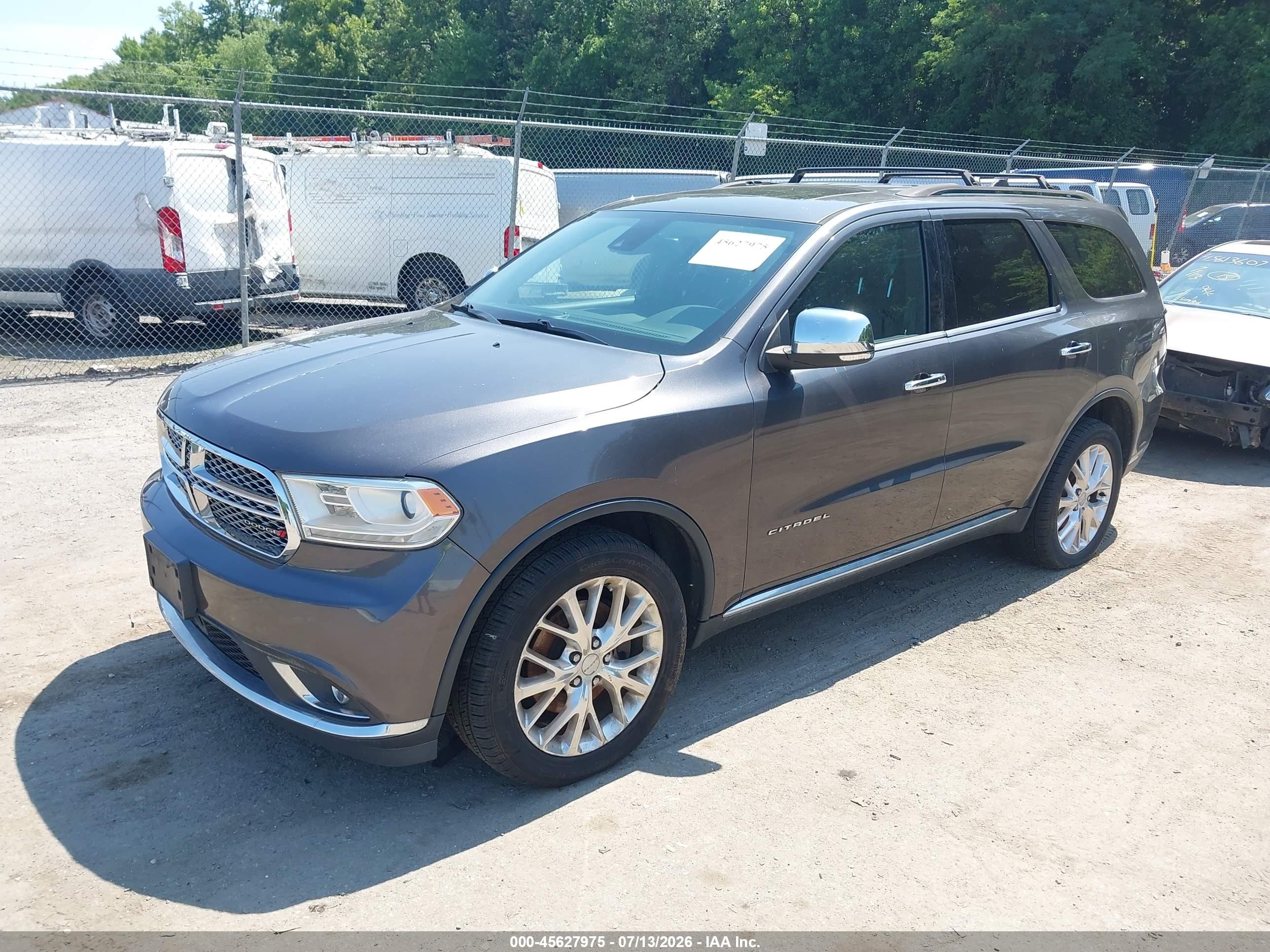 2015 Dodge Durango Citadel Gray vin: 1C4SDJET6FC128398