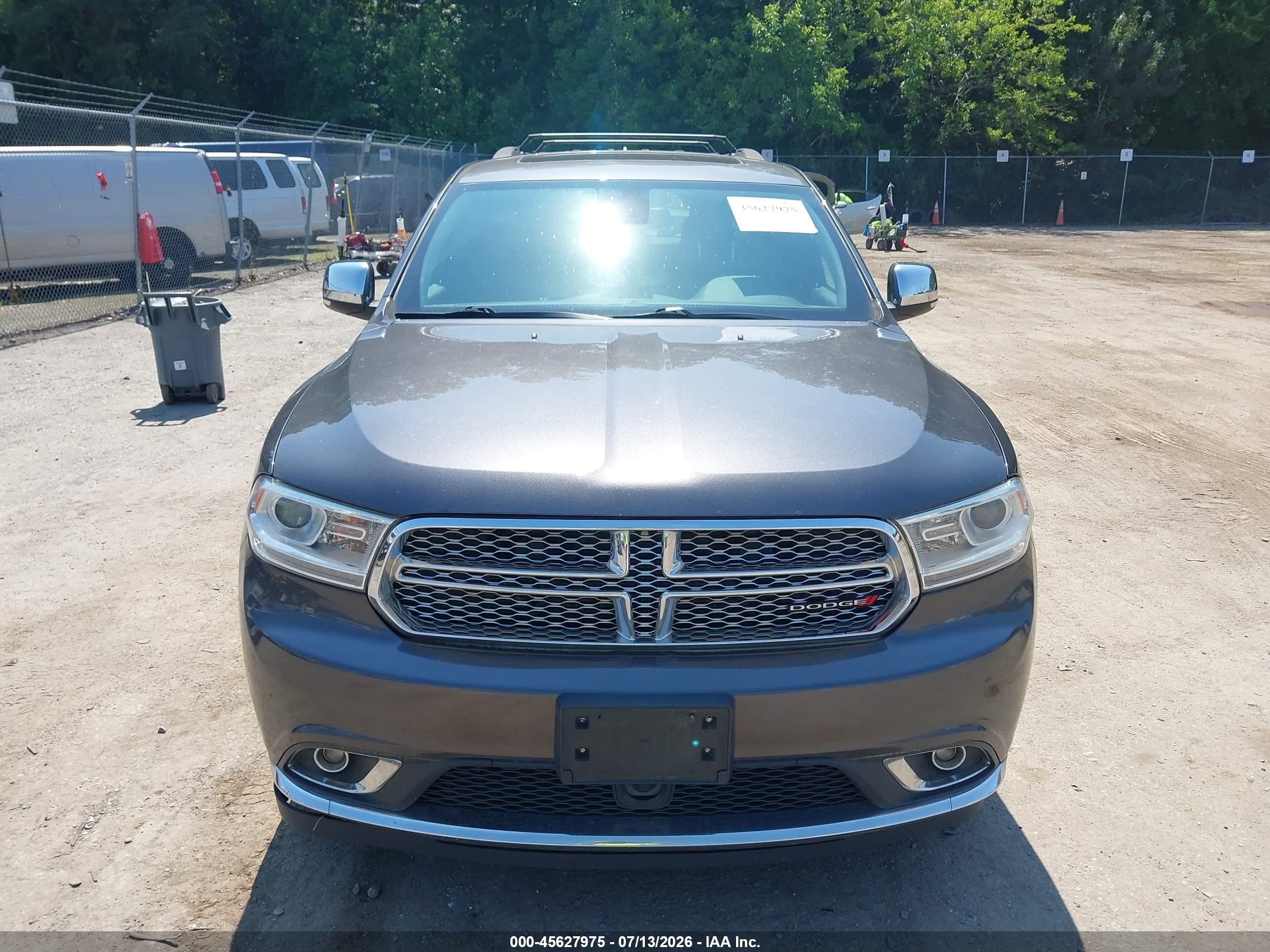 2015 Dodge Durango Citadel Gray vin: 1C4SDJET6FC128398