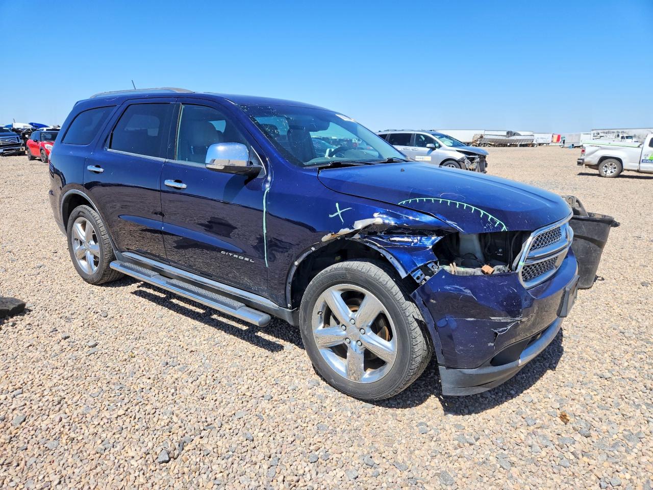 2013 Dodge Durango Citadel Синий vin: 1C4SDJET7DC557062