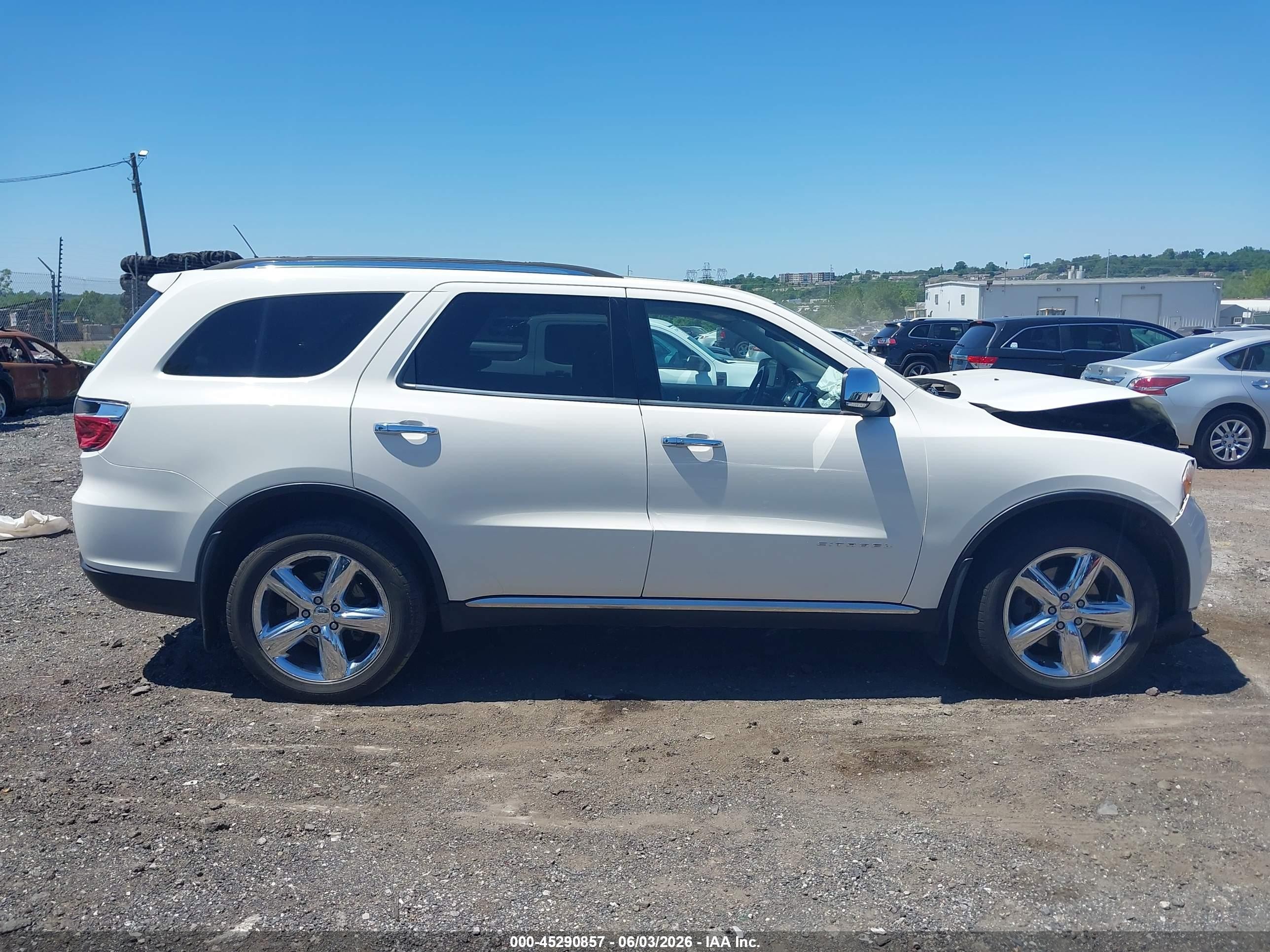 2012 Dodge Durango Citadel White vin: 1C4SDJET8CC130844