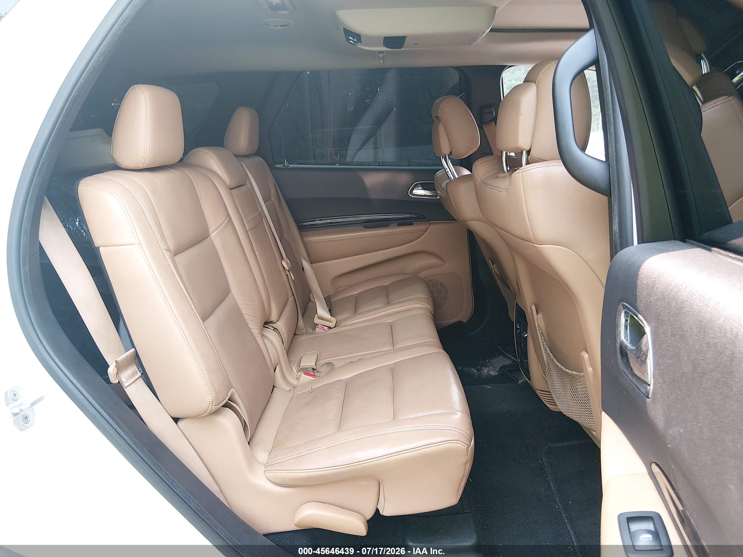 2012 Dodge Durango Citadel White vin: 1C4SDJET8CC144064