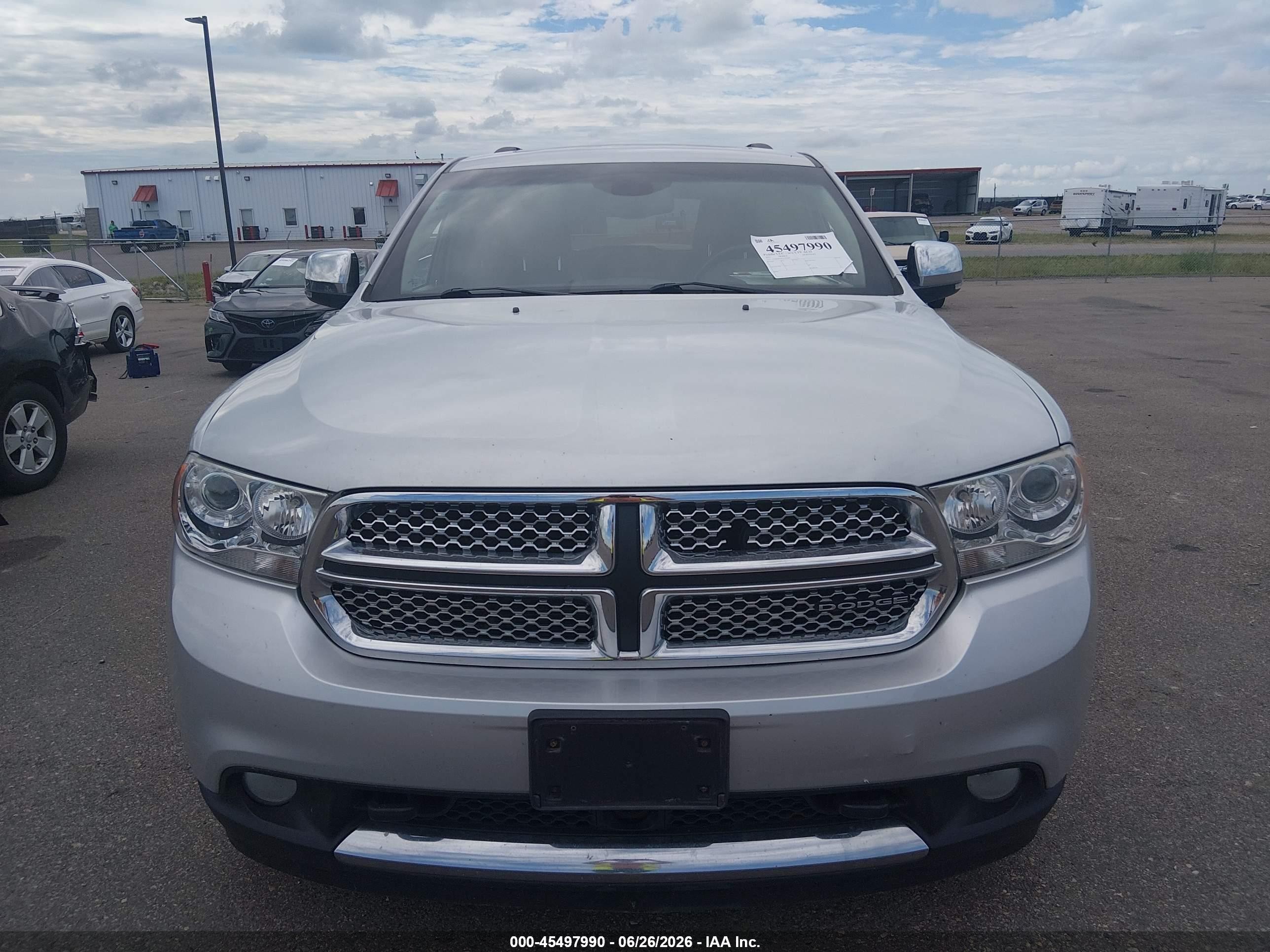 2012 Dodge Durango Citadel Silver vin: 1C4SDJET8CC192566