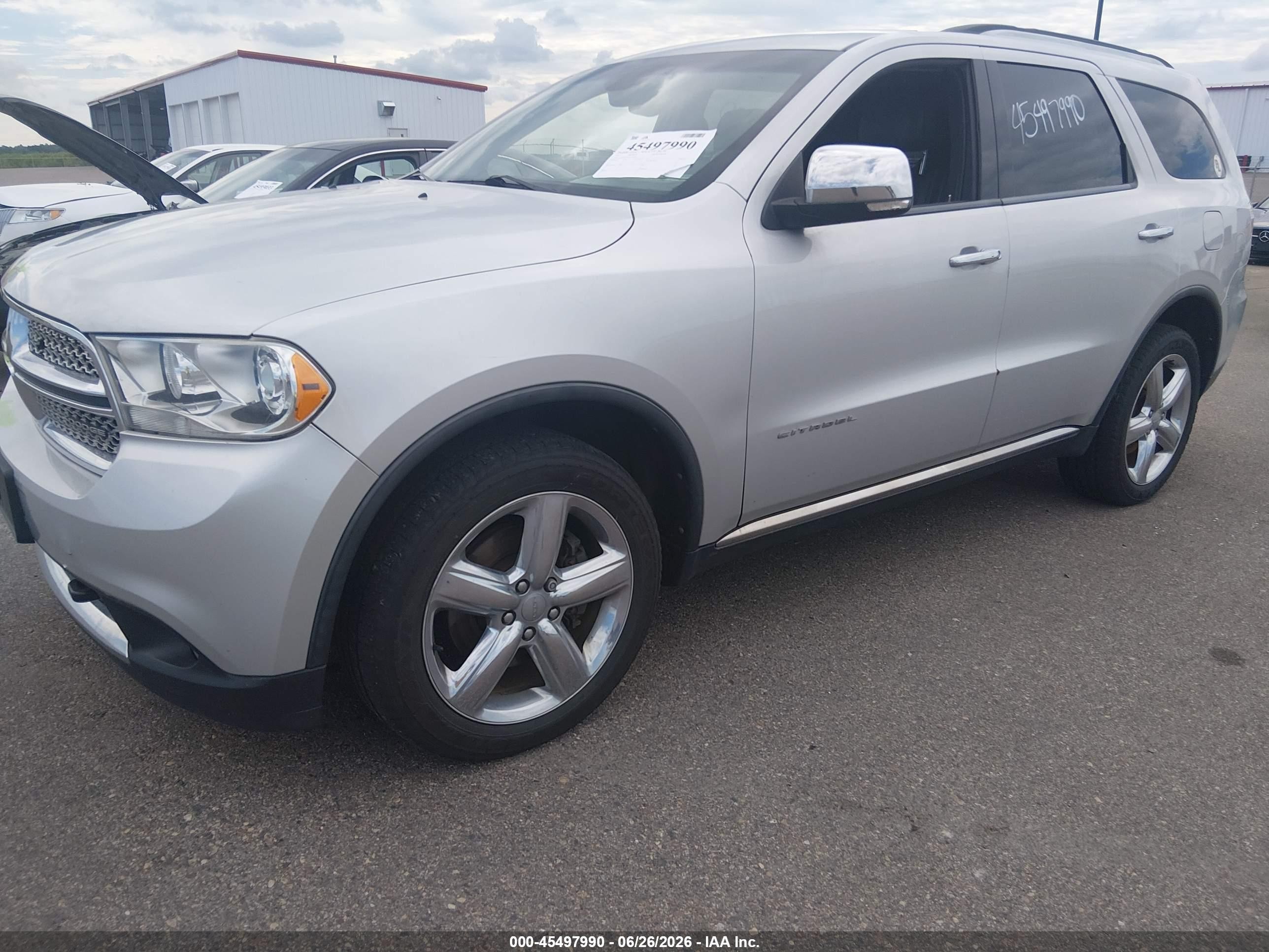 2012 Dodge Durango Citadel Silver vin: 1C4SDJET8CC192566