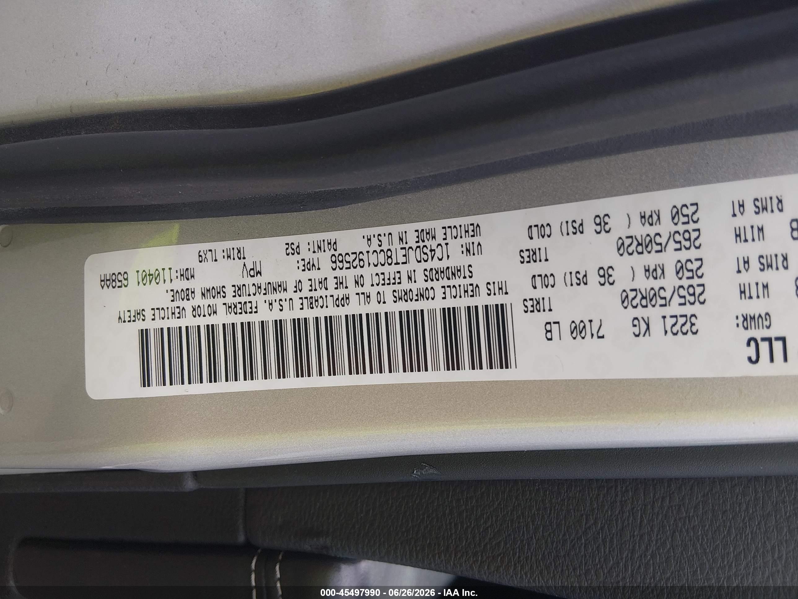 2012 Dodge Durango Citadel Silver vin: 1C4SDJET8CC192566