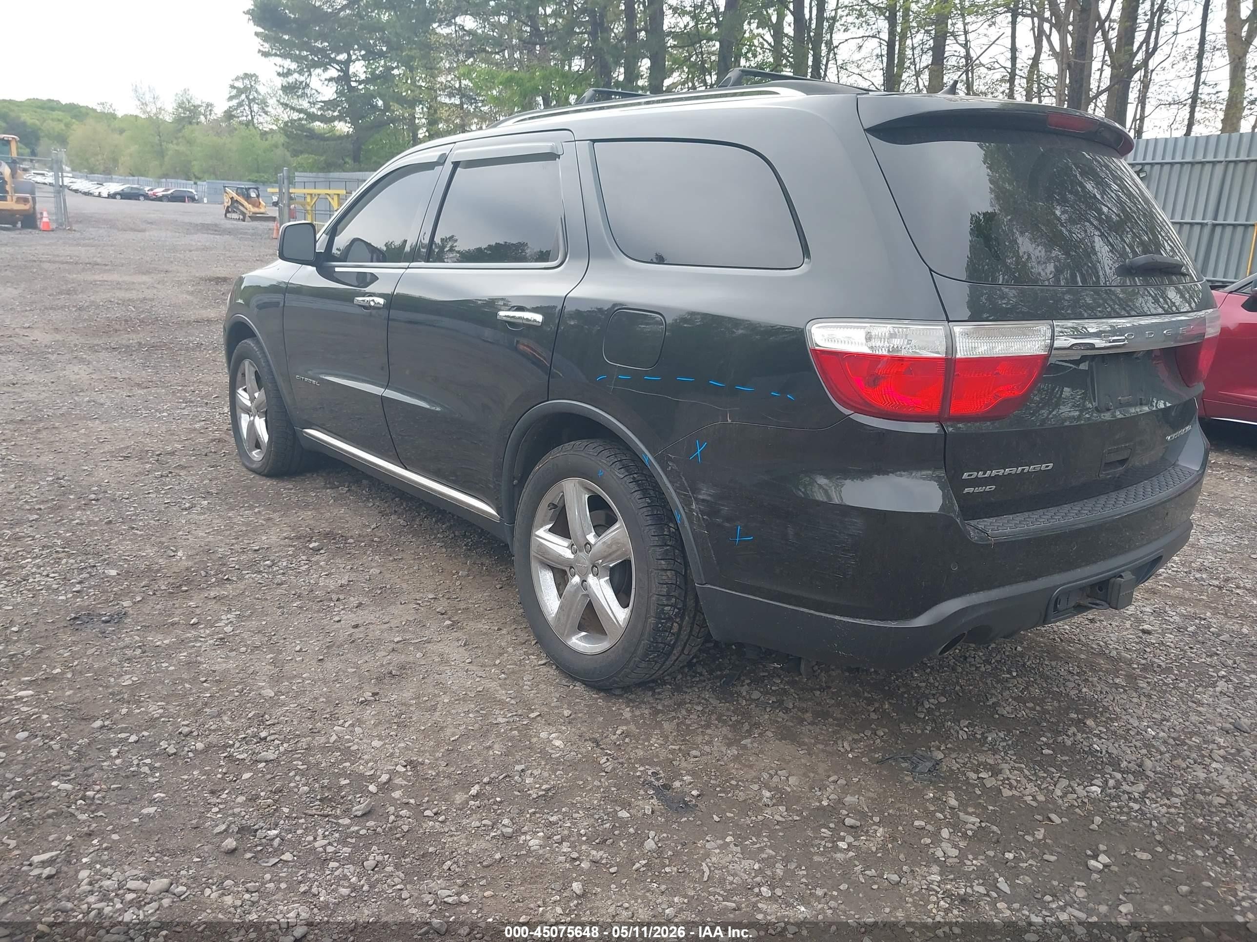 2013 Dodge Durango Citadel Black vin: 1C4SDJET8DC633002