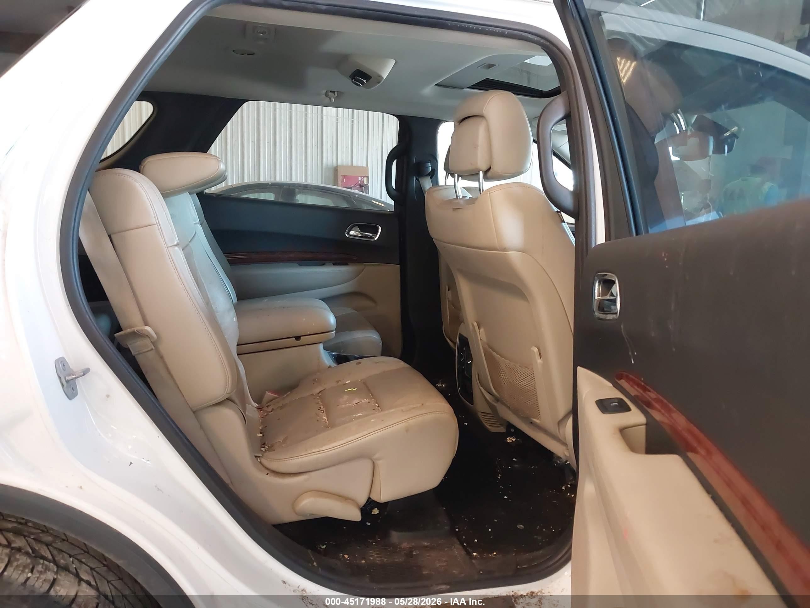 2013 Dodge Durango Citadel White vin: 1C4SDJET9DC565809