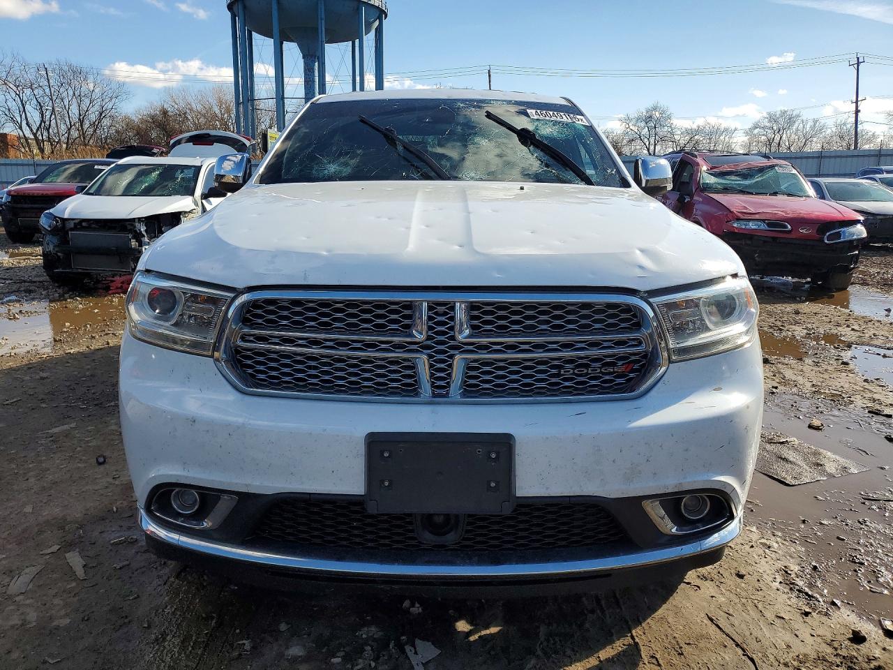 2015 Dodge Durango Citadel White vin: 1C4SDJET9FC861416