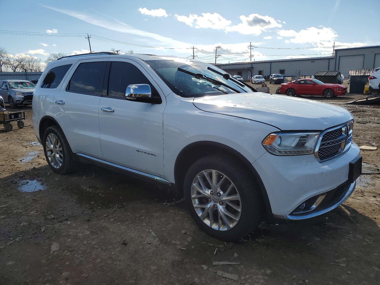 2015 Dodge Durango Citadel White vin: 1C4SDJET9FC861416