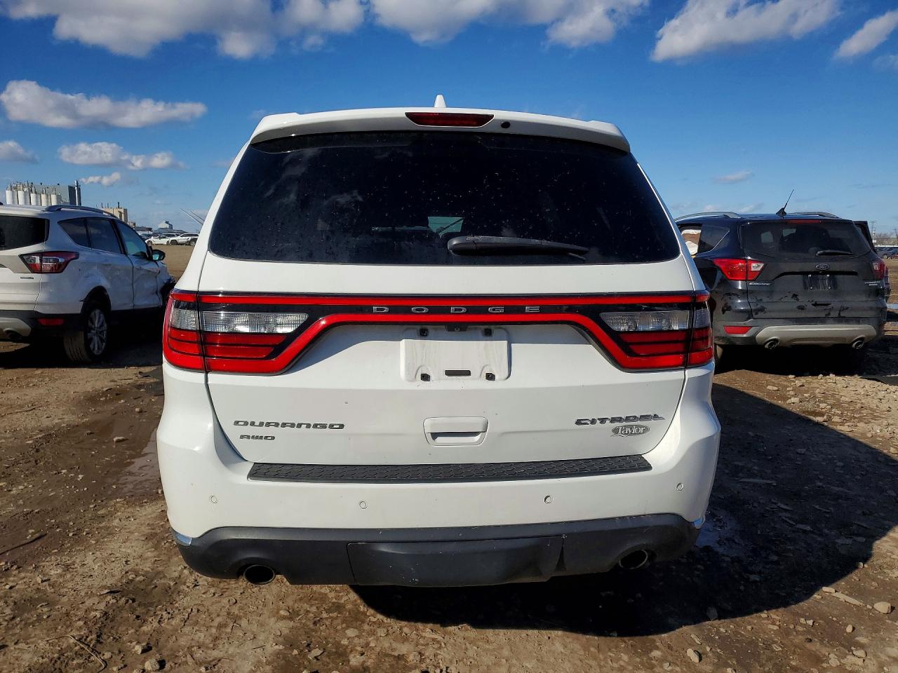 2015 Dodge Durango Citadel White vin: 1C4SDJET9FC861416