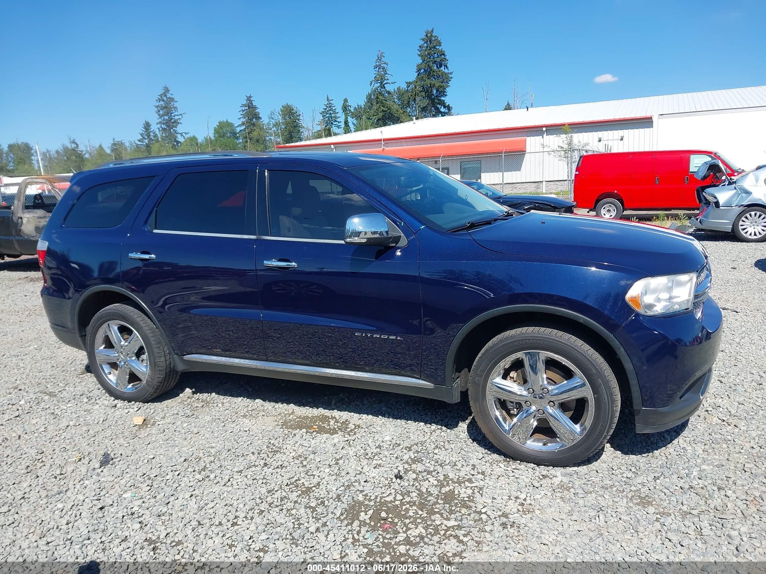 2012 Dodge Durango Citadel Dark Blue vin: 1C4SDJETXCC277876