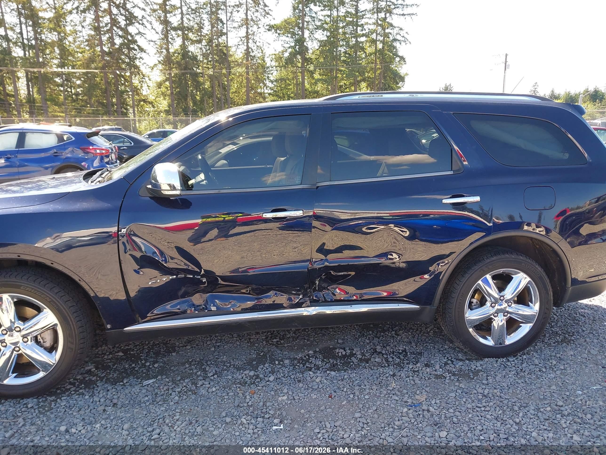 2012 Dodge Durango Citadel Dark Blue vin: 1C4SDJETXCC277876