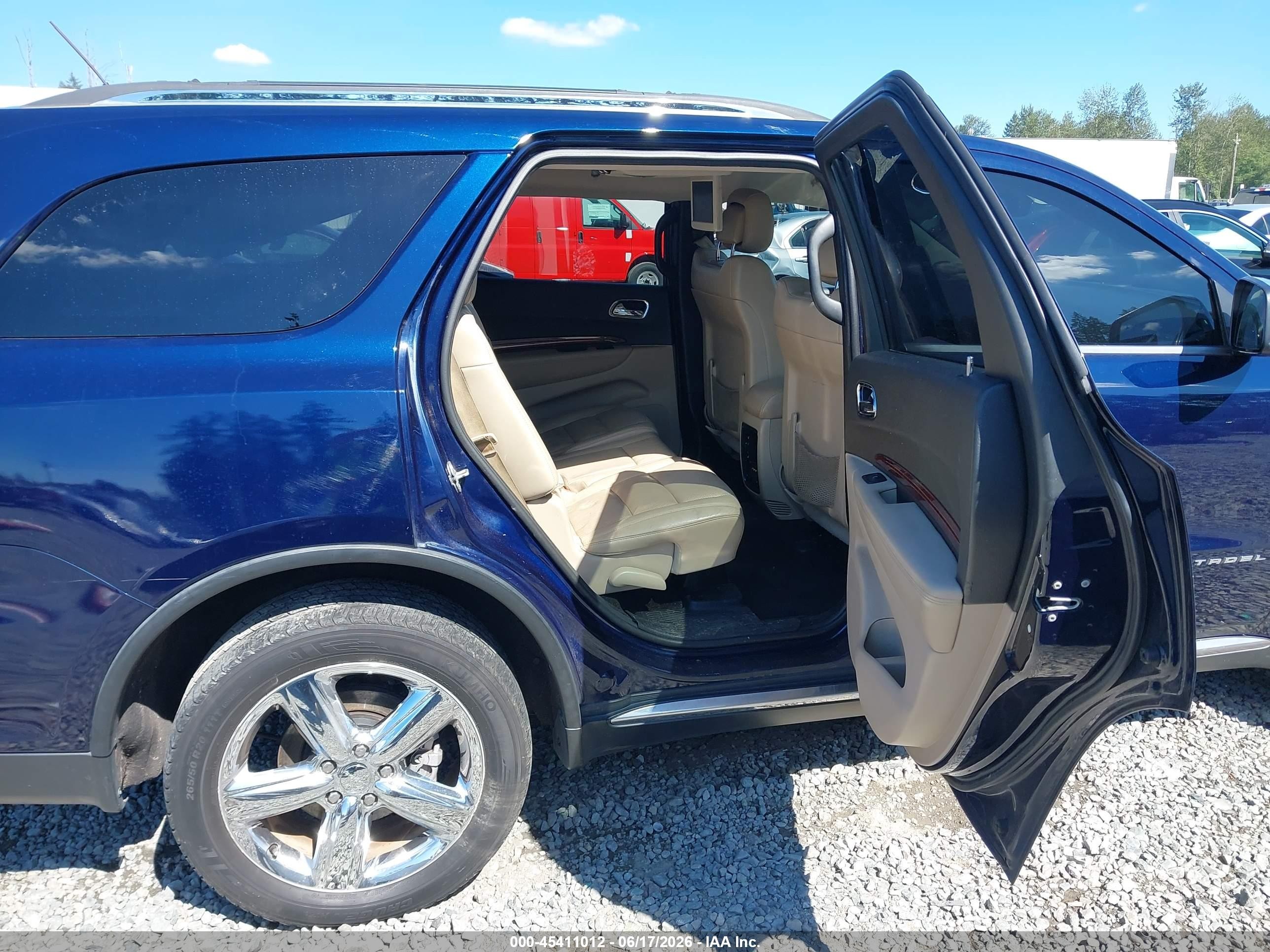 2012 Dodge Durango Citadel Dark Blue vin: 1C4SDJETXCC277876
