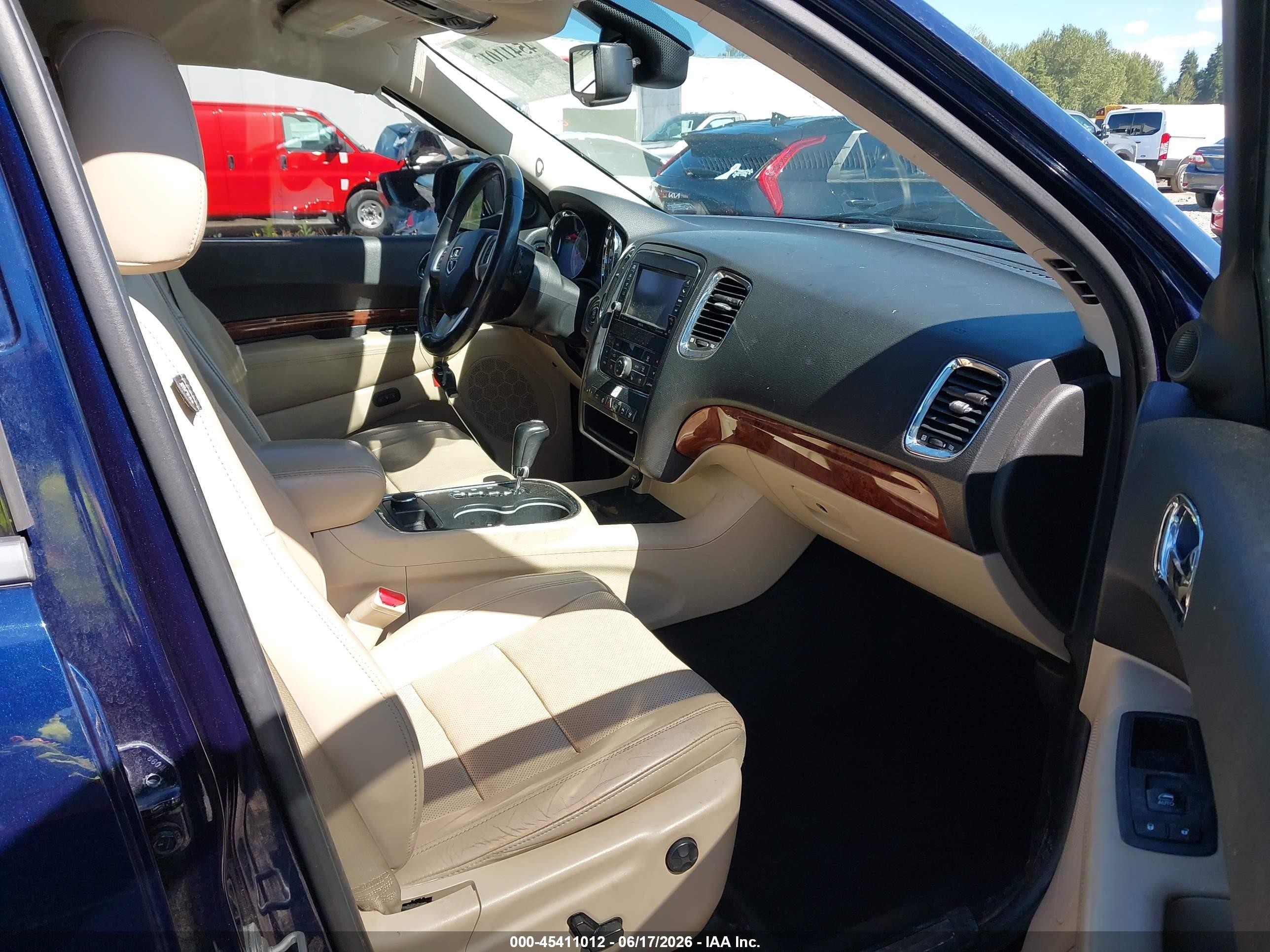 2012 Dodge Durango Citadel Dark Blue vin: 1C4SDJETXCC277876