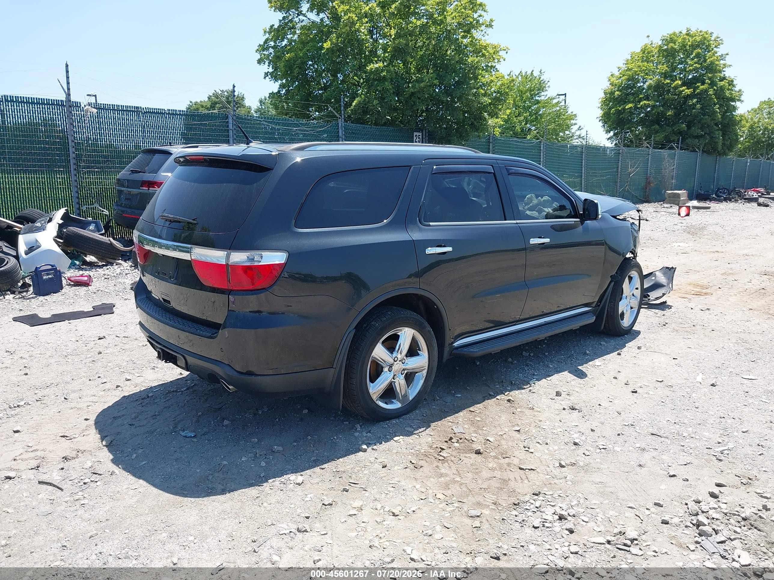 2012 Dodge Durango Citadel Black vin: 1C4SDJETXCC301934