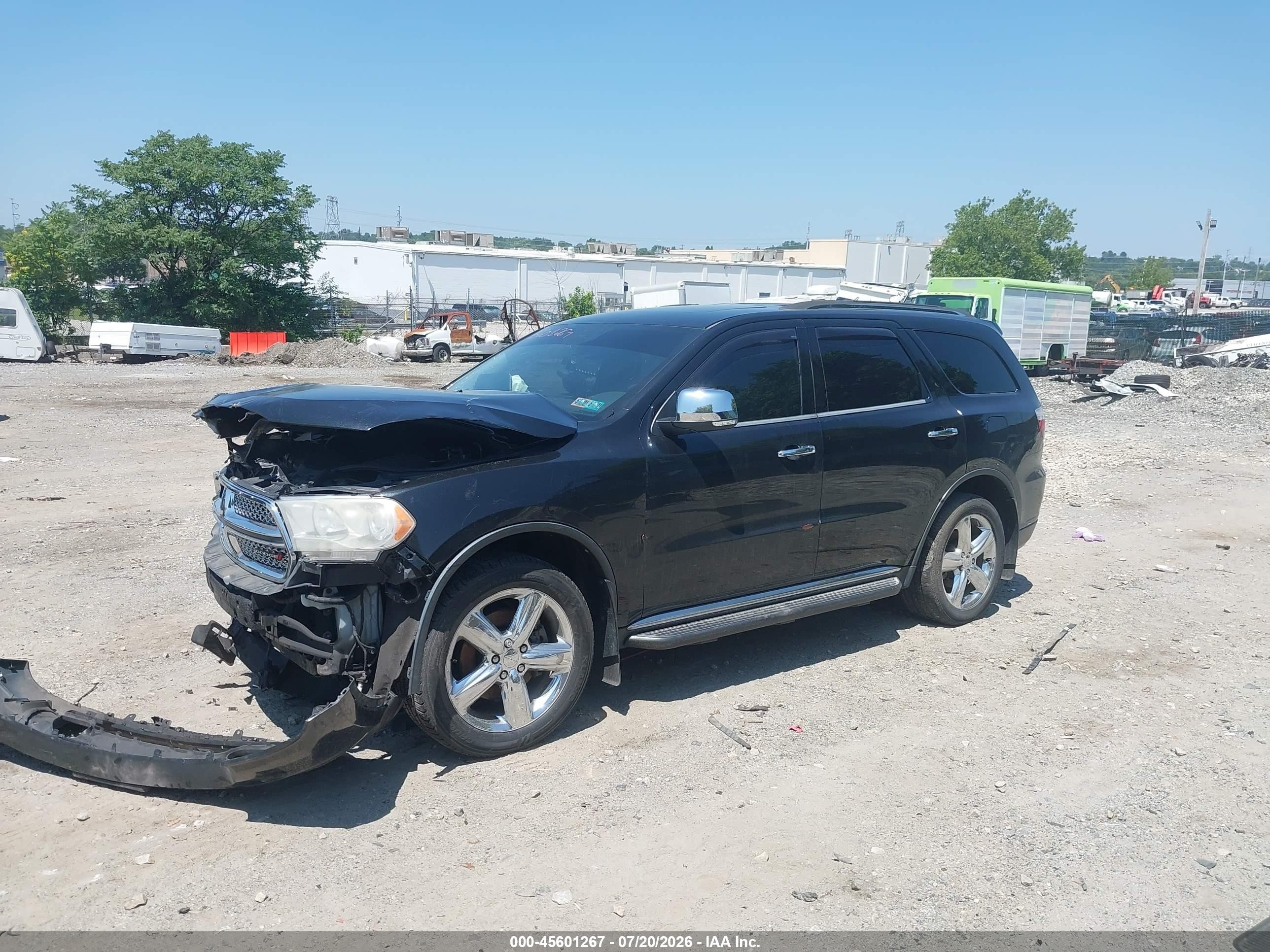 2012 Dodge Durango Citadel Black vin: 1C4SDJETXCC301934